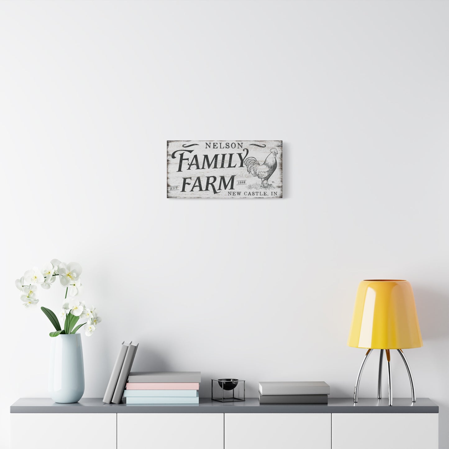 Custom Farmhouse Family Name Sign – Personalized Rustic Wall Art with Established Date | Vintage Modern Farm Decor for Kitchen, Yard, Barn, or Homestead | Chicken Coop, Cattle Ranch, Farmhouse Wall Hanging Gift
