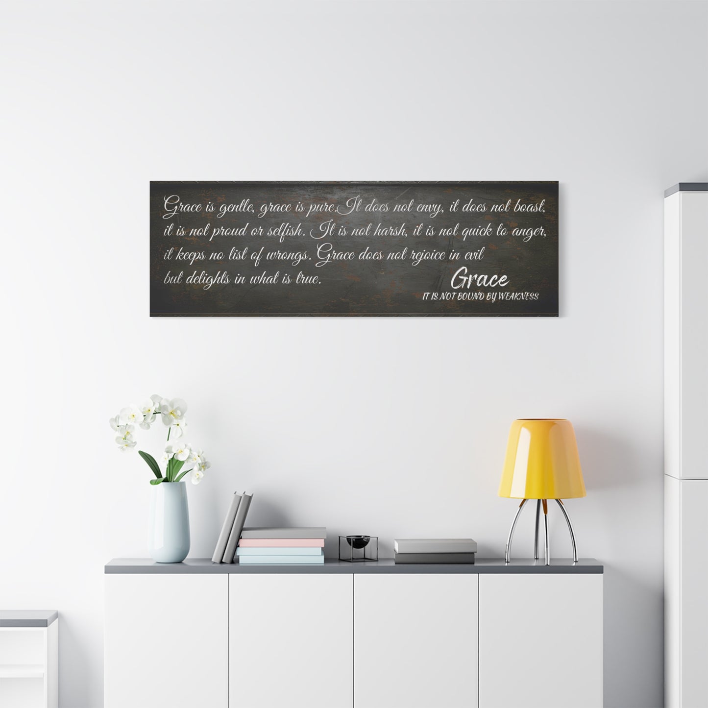 Personalized Bedroom Quote Wall Art | Custom Rustic Christian Bedroom Wall Art | Farmhouse Religious Décor for Living Room, Bedroom, Wedding & Anniversary Gifts | Inspirational Bible Verse Canvas for Couples, Mom, Dad, Grandparents
