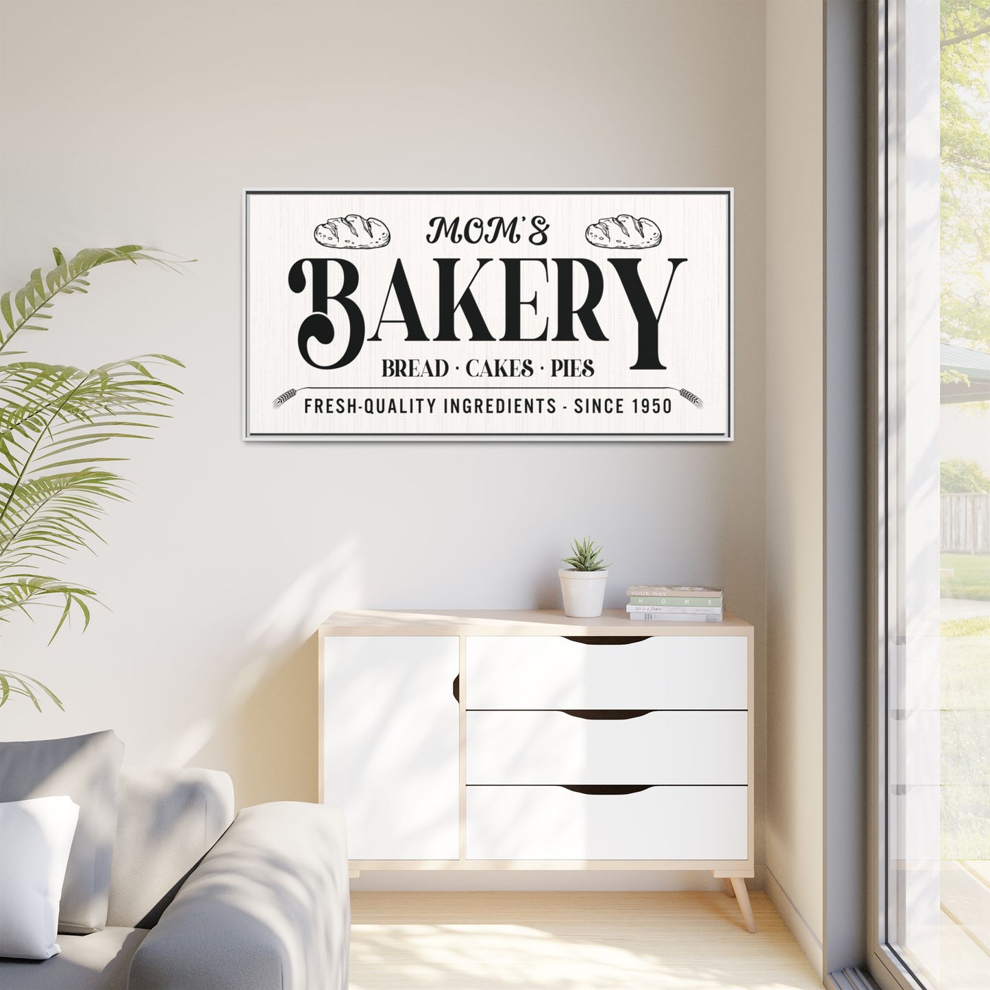 Custom Homemade Bakery Sign | Personalized Farmhouse Bakery Always Fresh Sign | Vintage Bakery | Rustic Kitchen Decor | Baking Lovers Wall Art | Bread, Pies & Cakes Sign | Distressed Wood Bakery Sign