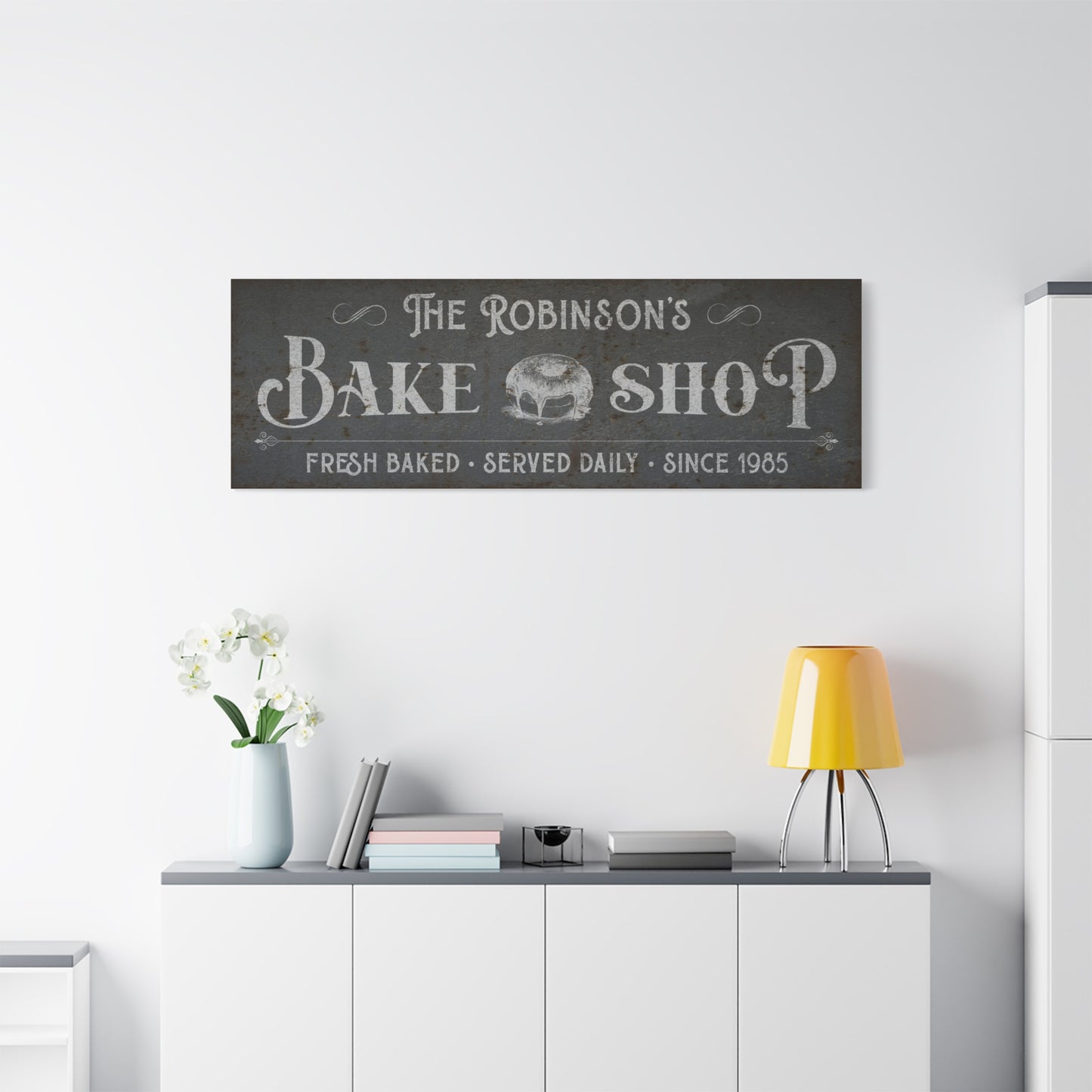 Custom Rustic Vintage Bakery Farmhouse Sign | Personalized Baking Decor | Fresh Bread & Cake Shop Wall Hanging | Custom Farm Home & Baker Sign