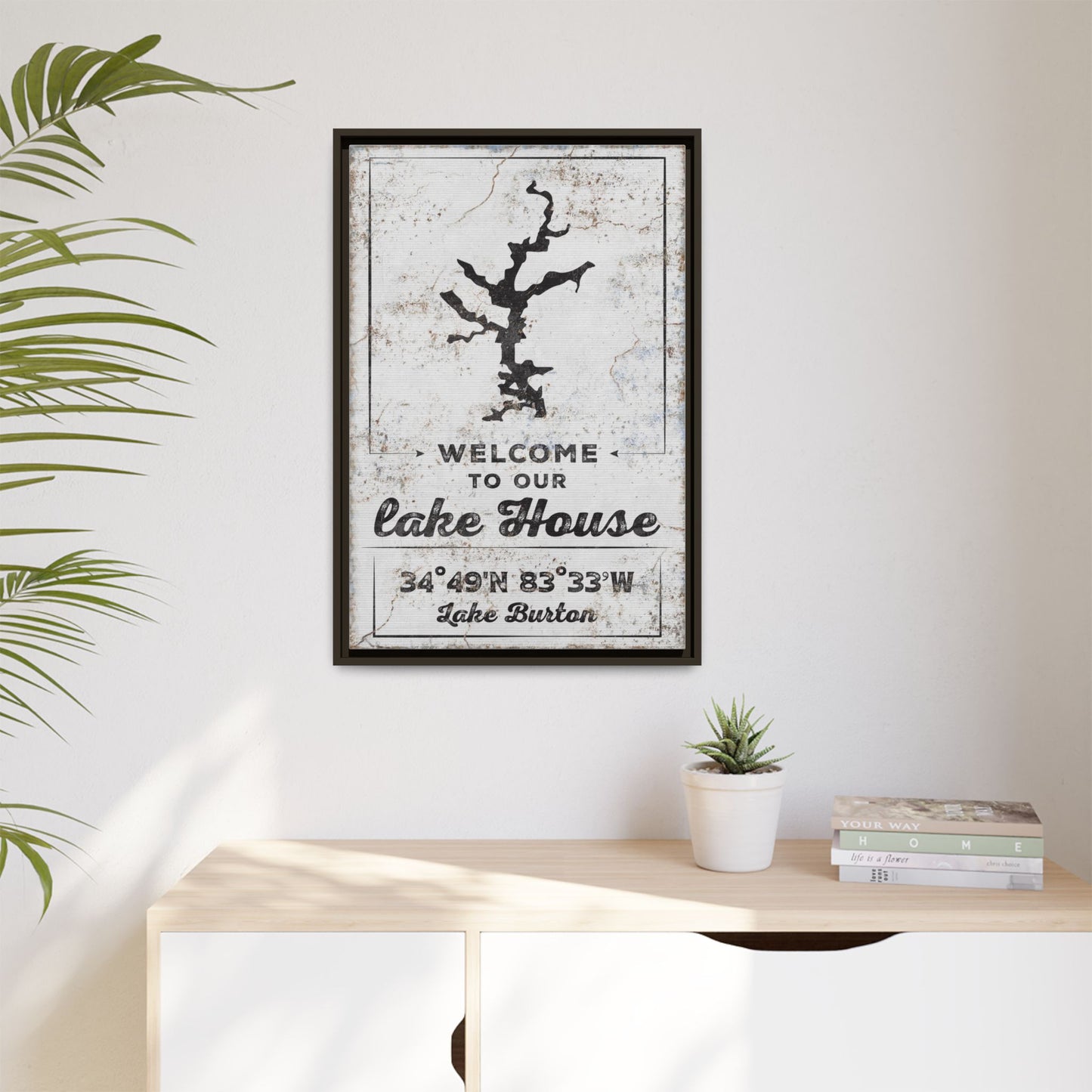 Custom Lake House Sign | Personalized Art Print for Lake House Decor | Lake Sign | Outdoor Lakehouse Sign | Family Lake Name Sign | Perfect for Housewarming, Mother's Day, or Wedding Gifts