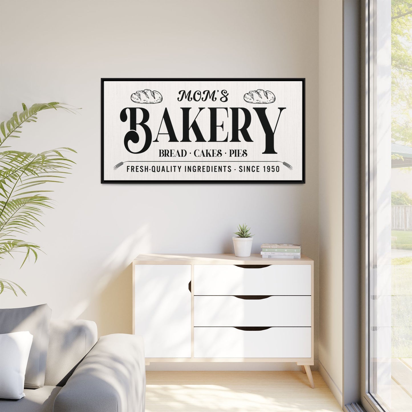 Custom Homemade Bakery Sign | Personalized Farmhouse Bakery Always Fresh Sign | Vintage Bakery | Rustic Kitchen Decor | Baking Lovers Wall Art | Bread, Pies & Cakes Sign | Distressed Wood Bakery Sign