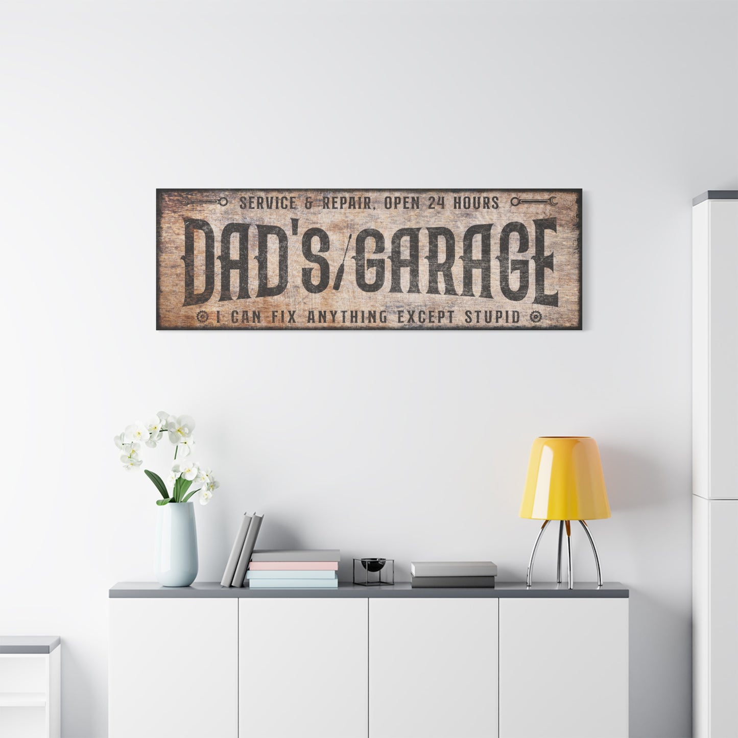 Custom Personalized Garage Sign - Rustic Motorcycle Sign, Custom Workshop Wall Art, Personalized Gift for Dad, Grandpa, Mechanic, and Housewarming