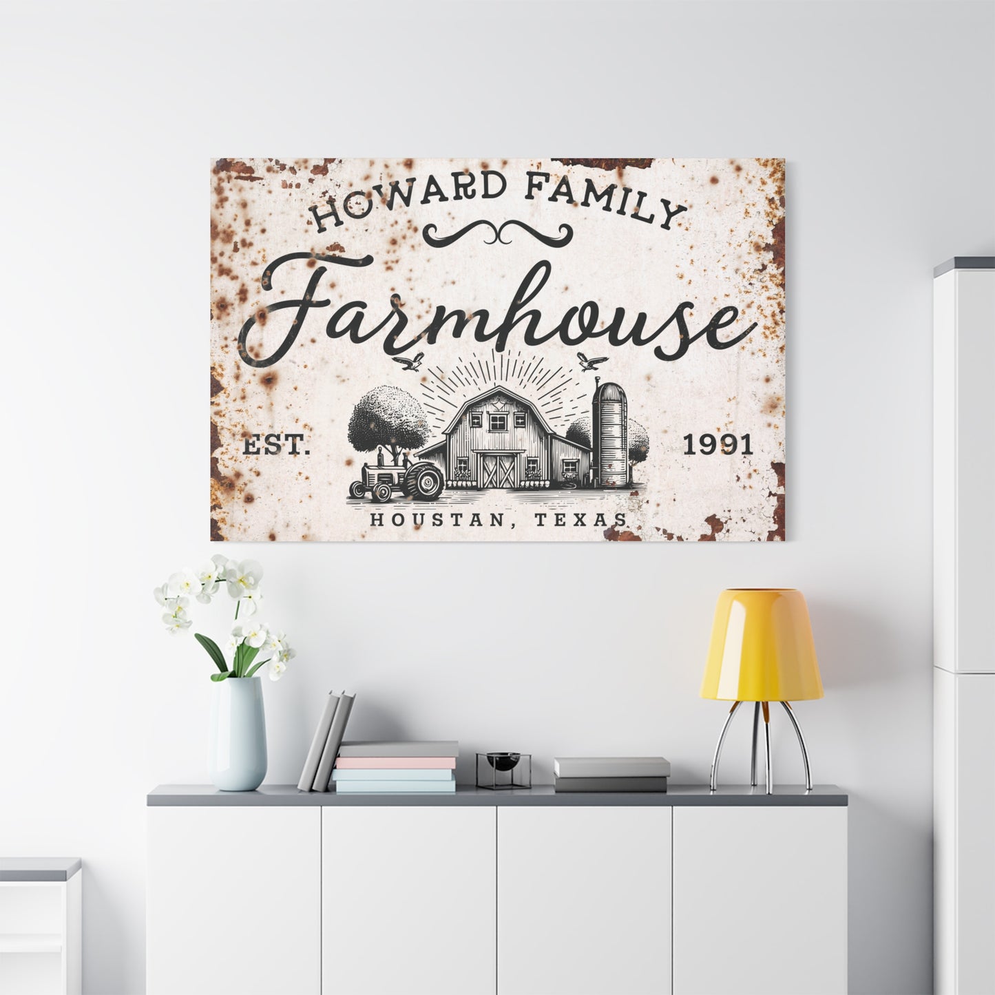 Custom Farmhouse Sign | Rustic Farmhouse Wall Decor | Personalized Homestead Signs, Farmhouse Kitchen Signs, Vintage Style Signs for Farm | Perfect Gifts for Farmers, Weddings, Anniversaries, and Housewarmings