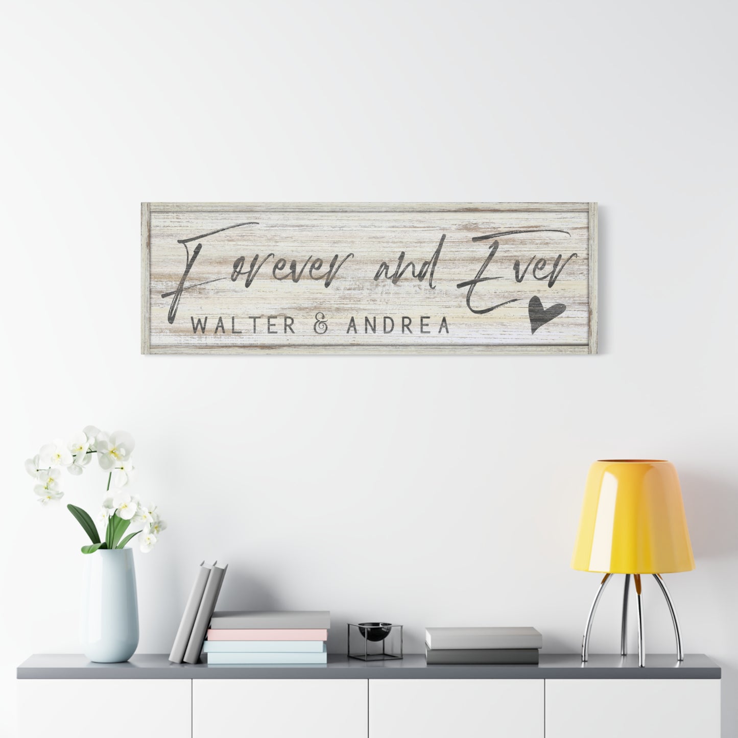 Personalized Master Bedroom Signs – Custom Rustic Farmhouse Bedroom Wall Decor for Couples, Custom Name & Wedding Date Over the Bed Art, Master Bedroom Anniversary or Wedding Gift