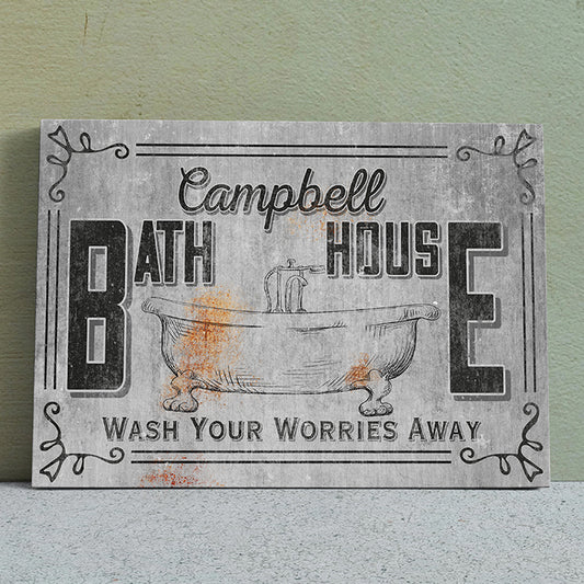 Personalized Bathroom Signs | Contemporary, Rustic, Vintage, & Classy Bathroom Decor | Modern, Funny & Custom Bathroom Wall Art for Guest or Gift