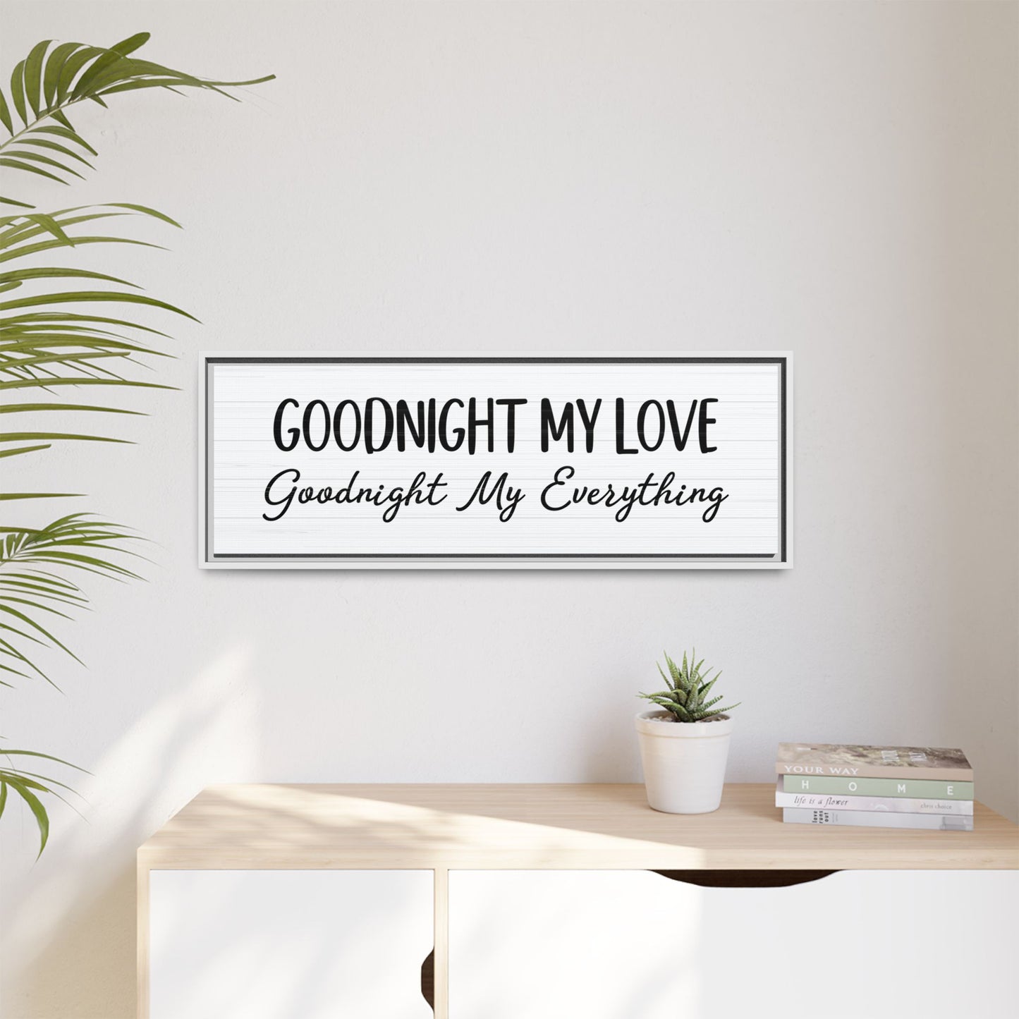 Personalized Goodnight Wood Sign - Custom Rustic Farmhouse Home Decor - Bedroom Wall Art - Sweet Home Sign - Bedroom Decor - Above Bed Sign - Rustic Wooden Sign for Bedroom