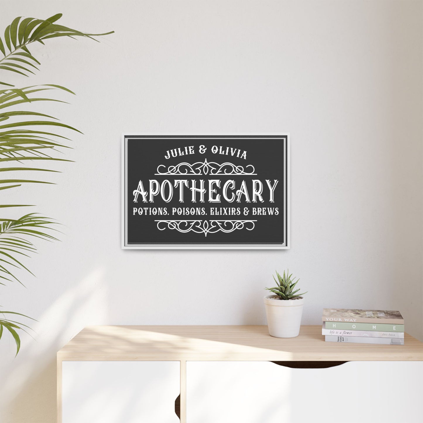 Personalized Halloween Apothecary Sign – Vintage Witchy Decor, Potion Clipart, Mystical Brews, Wiccan Wall Art, Gothic Halloween Printables for Cricut, Witchcraft Gifts & Dark Academia Aesthetic