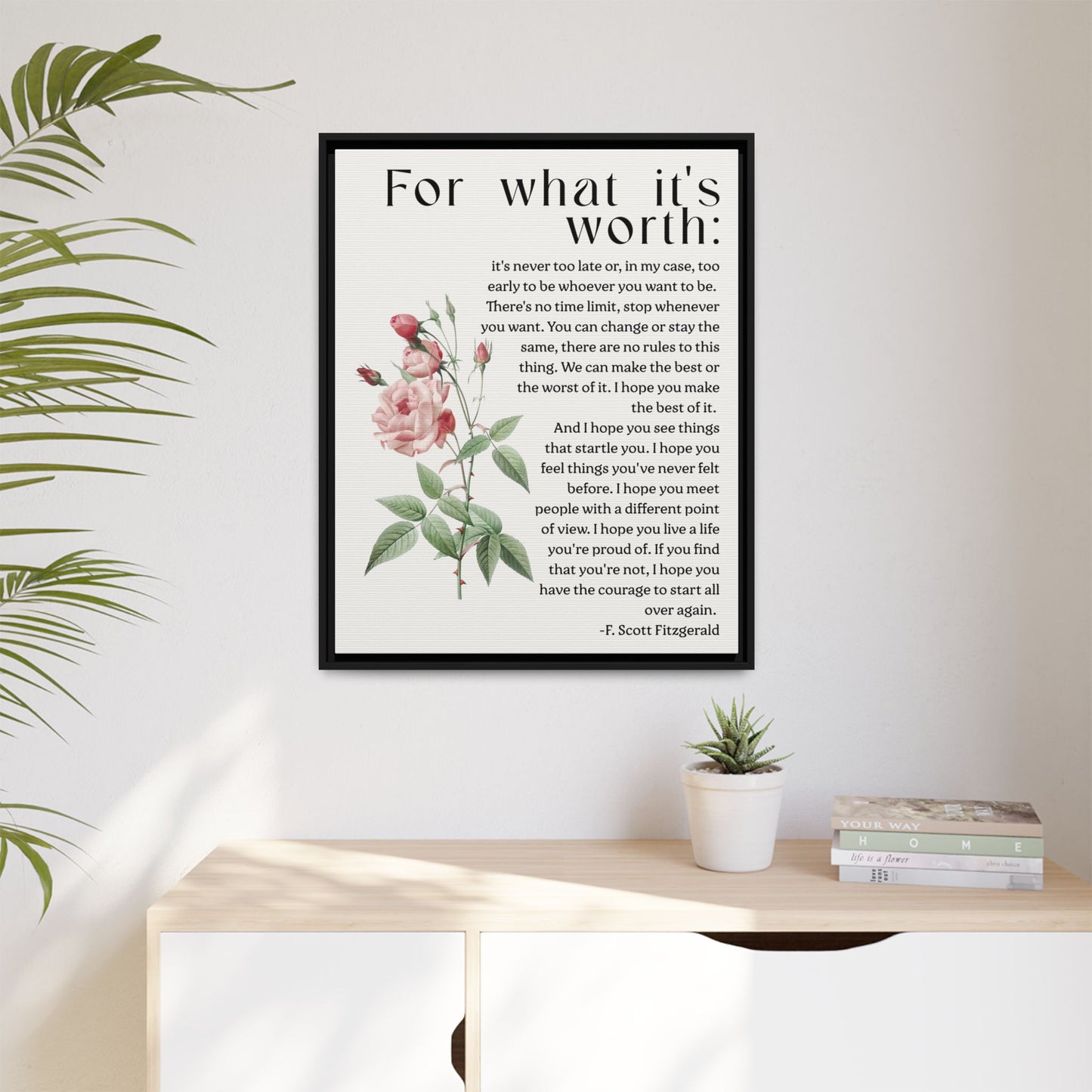 Custom Bedroom Quote Wall Art - Personalized Inspirational Bedroom Wall Decor | Bedroom Quote Print | Motivational Wall Quote Art for Home