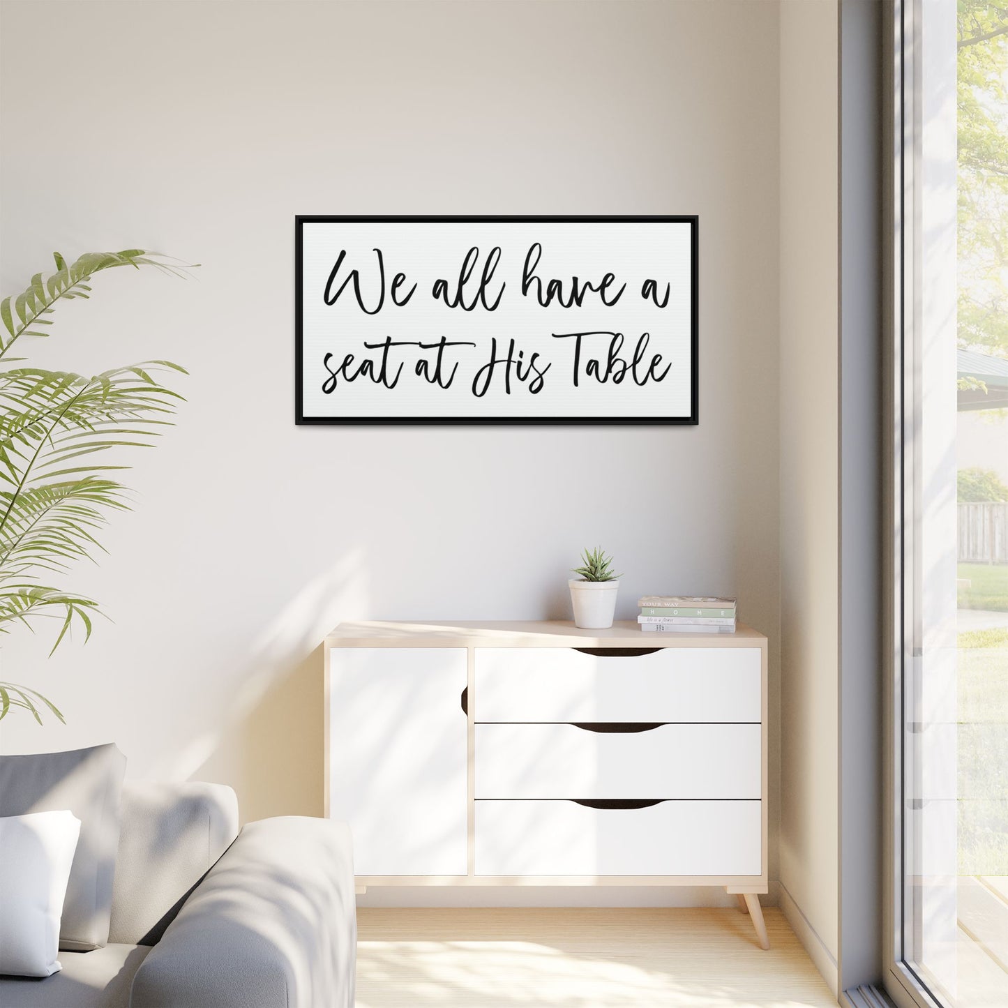 Personalized Dining Room Signs | Custom Farmhouse Dining Room Wall Decor | Bible Verse Wall Art | Housewarming Gift | Wooden Framed Letters and Names