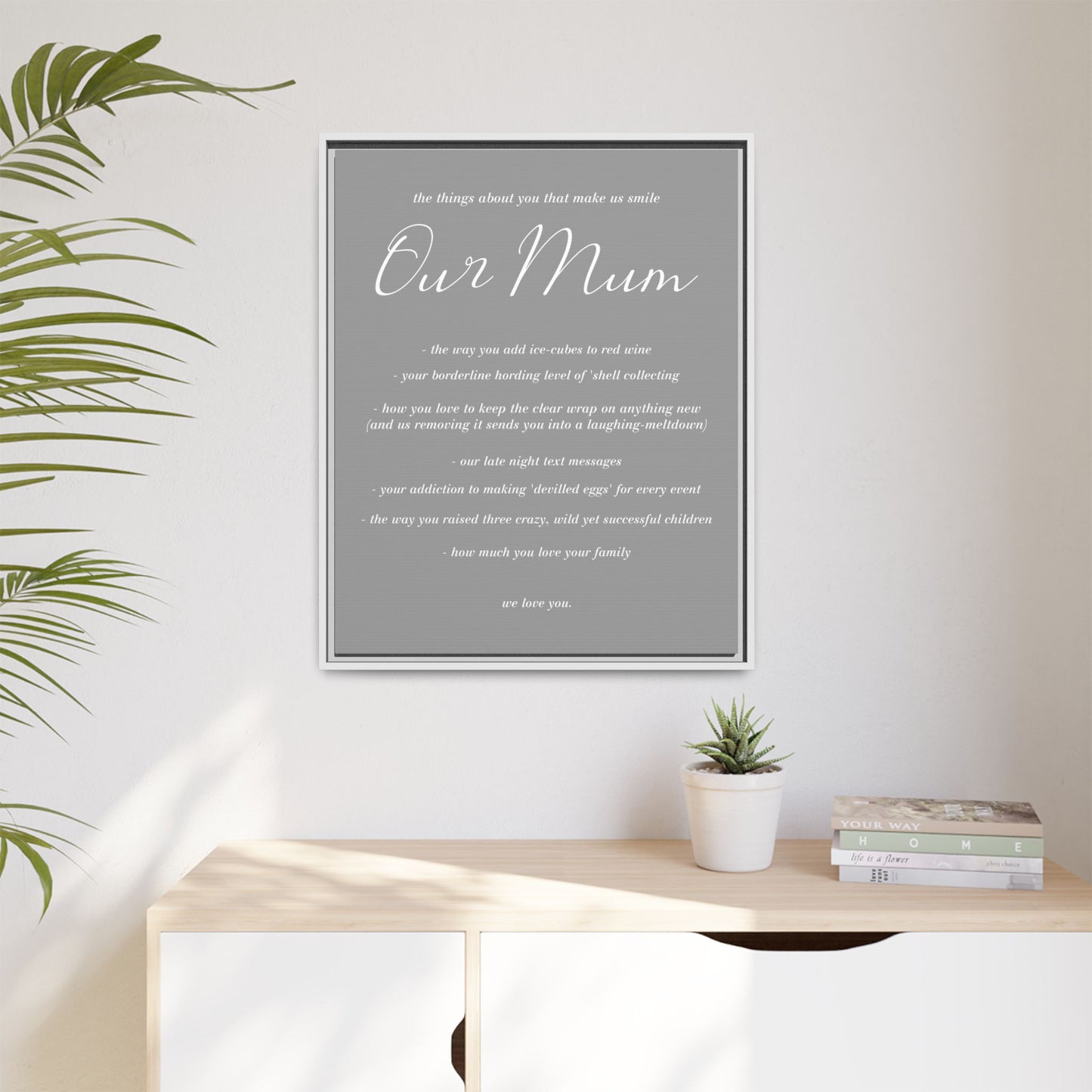 Personalized Mothers Day Sign – Custom Gift for Mom, Grandma, or Nana for Farmhouse Decor – Thoughtful Wall Art for Mom or Mom-to-Be