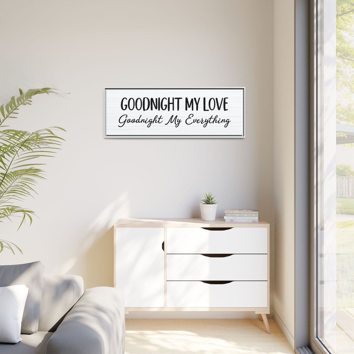 Personalized Goodnight Wood Sign - Custom Rustic Farmhouse Home Decor - Bedroom Wall Art - Sweet Home Sign - Bedroom Decor - Above Bed Sign - Rustic Wooden Sign for Bedroom