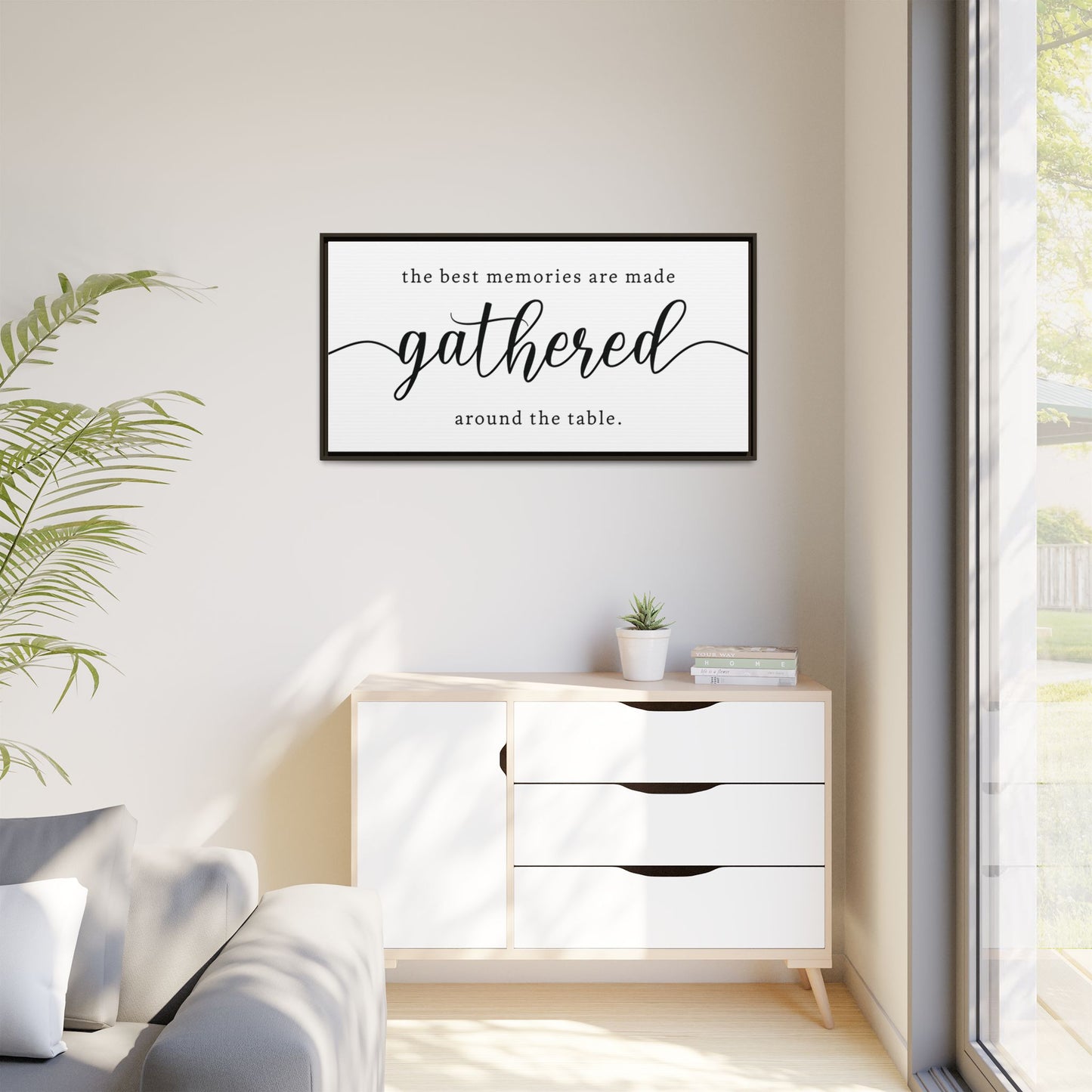 Personalized Dining Room Signs | Custom Family Dining Room Decor | Farmhouse Sign | Wedding Gift | Anniversary Sign | Thanksgiving and Christmas Table Decor | Wooden Framed Wall Hanging