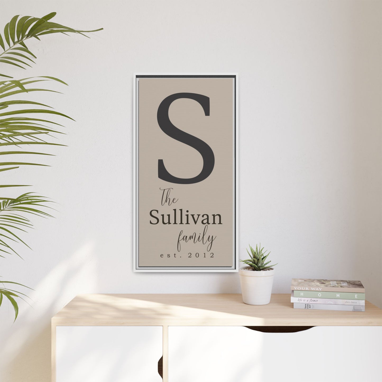 Personalized Monogrammed Wall Art - Family Initial Established Sign | Custom Monogram Wall Art | Farmhouse Inspired Family Name Plaque | Wedding, Anniversary, and Housewarming Gifts