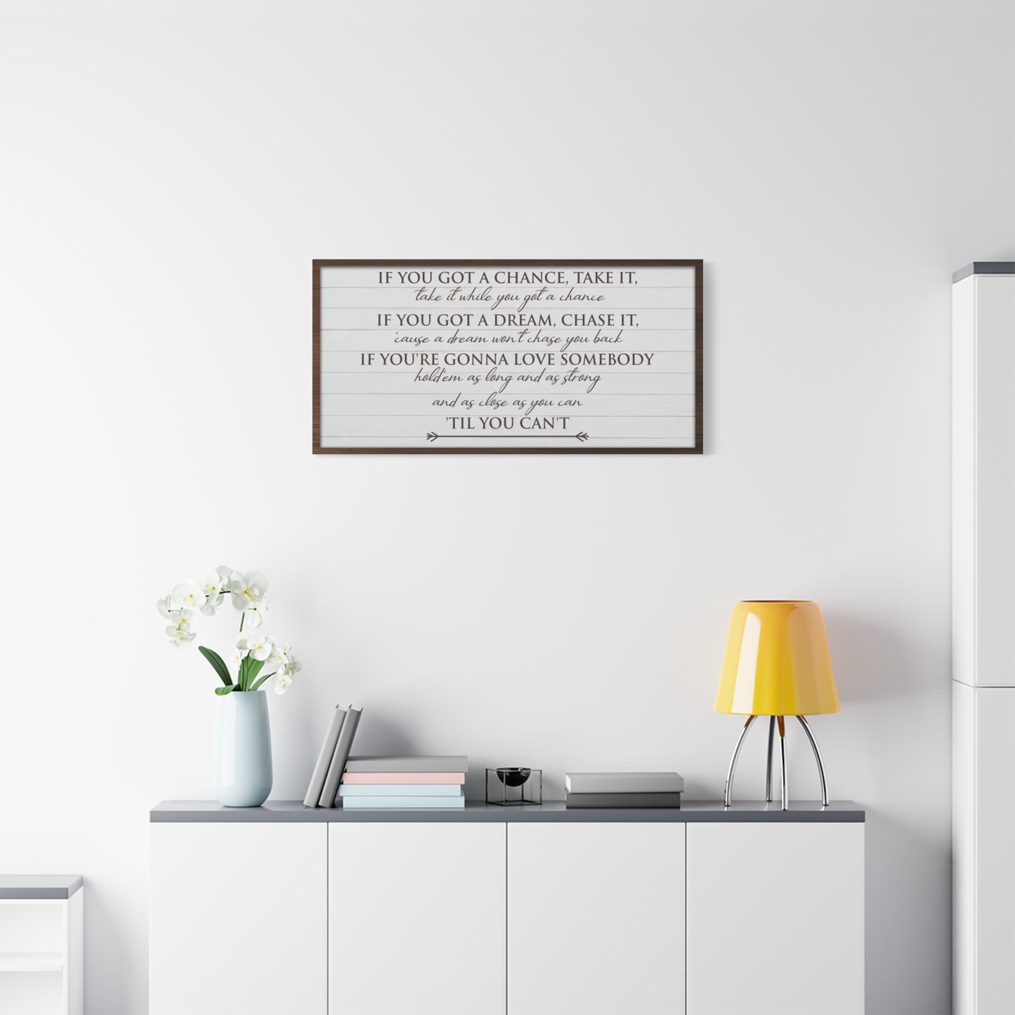 Custom Bedroom Quote Wall Art - Personalized Inspirational & Motivational Typography for Bedroom Wall - Love and Nature-Inspired Canvas Décor for Bedrooms, Living Rooms