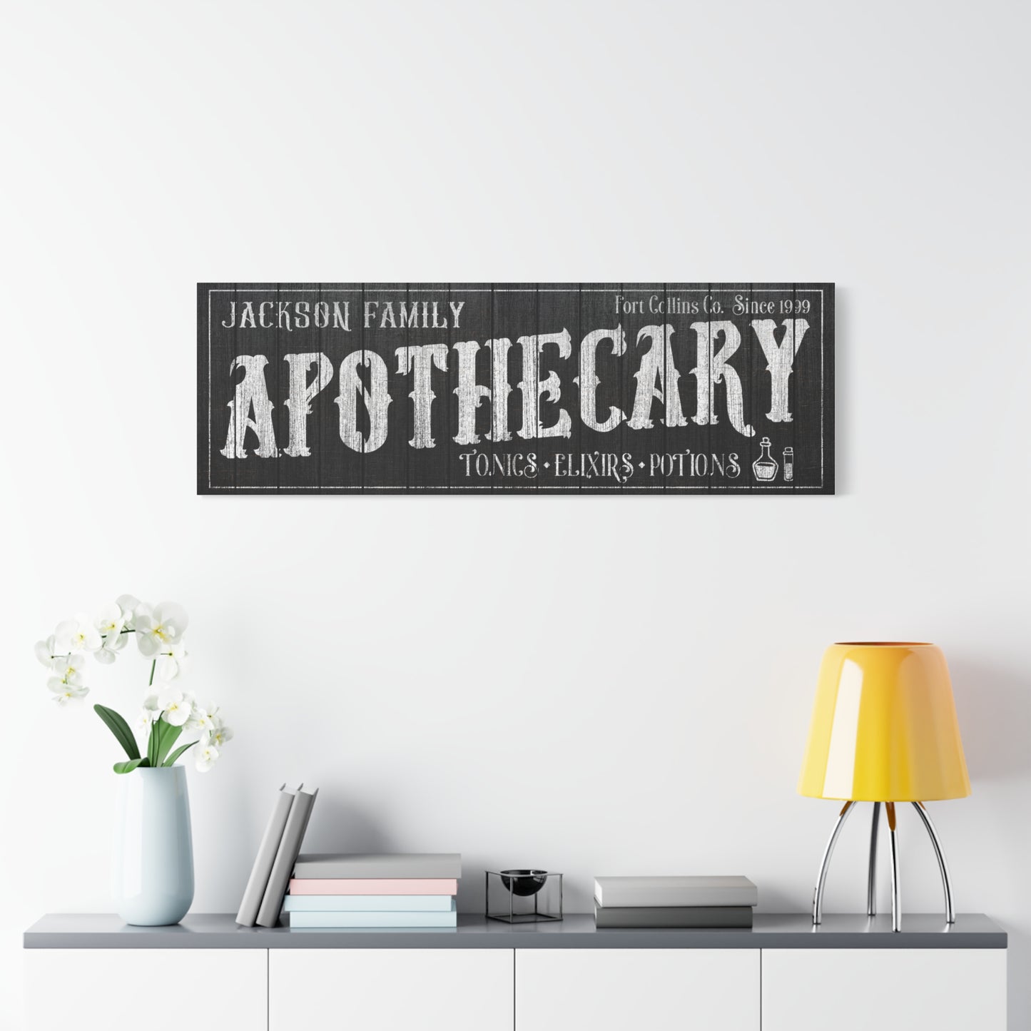 Personalized Apothecary Sign - Custom Witch Wall Decor, Halloween Party Decoration, Gothic & Spooky Modern Farmhouse Art, Vintage Apothecary Shop Sign, Witch Gift, Birthday & Christmas Gift, Unique Halloween Wall Hanging, Rustic Bathroom & Kitchen Decor
