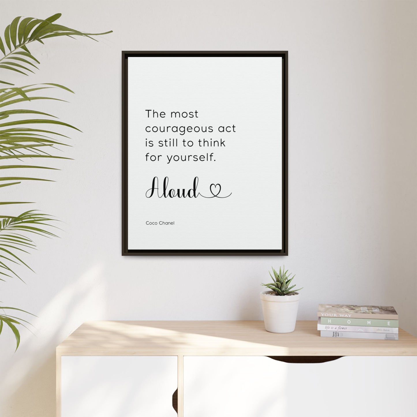 Personalized Bedroom Quote Wall Art - Custom Bedroom Motivational Quote - Fashion Wall Decor, Empowerment and Positive Affirmations
