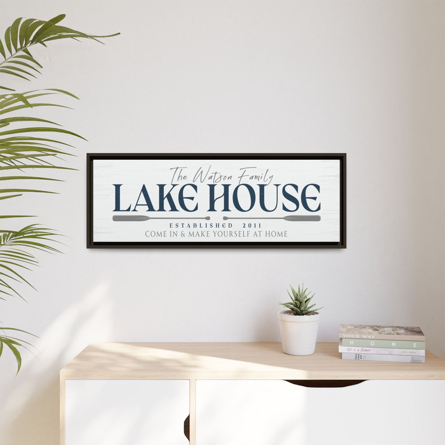 Custom Lake House Sign - Personalized Outdoor Metal or Wooden Sign with Name & Established Date - Welcome Sign for Lake House Decor, Cabin, Boating, Coastal & Farmhouse Wall Art - Unique Custom Gift