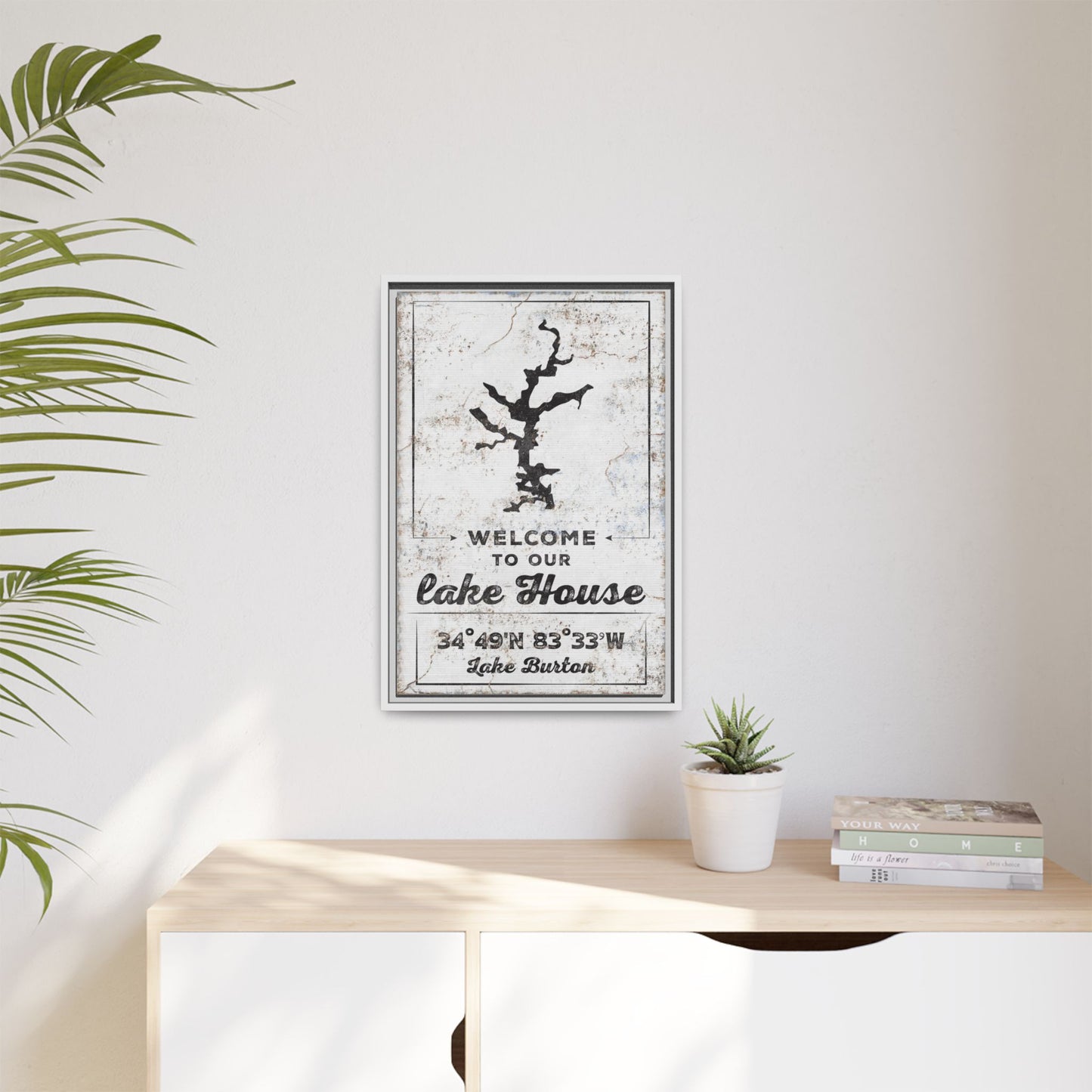 Custom Lake House Sign | Personalized Art Print for Lake House Decor | Lake Sign | Outdoor Lakehouse Sign | Family Lake Name Sign | Perfect for Housewarming, Mother's Day, or Wedding Gifts