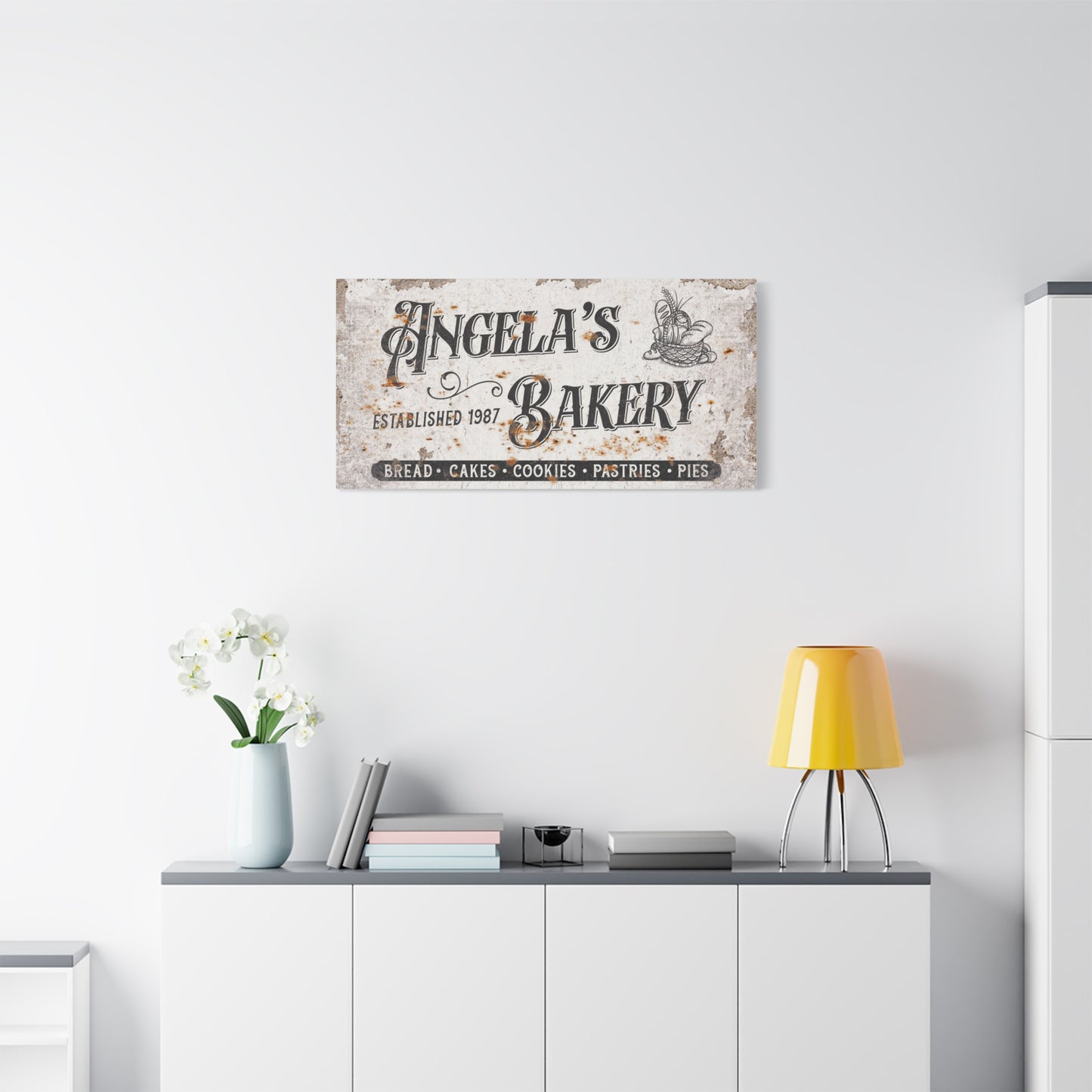 Custom Bakery Sign | Personalized Farmhouse Bakery Decor | Vintage Signs for Bake Shops | Business & Party Sign | Made Fresh Daily, Open Bakery Signs | Perfect Gift for Bakers & Bakery Owners