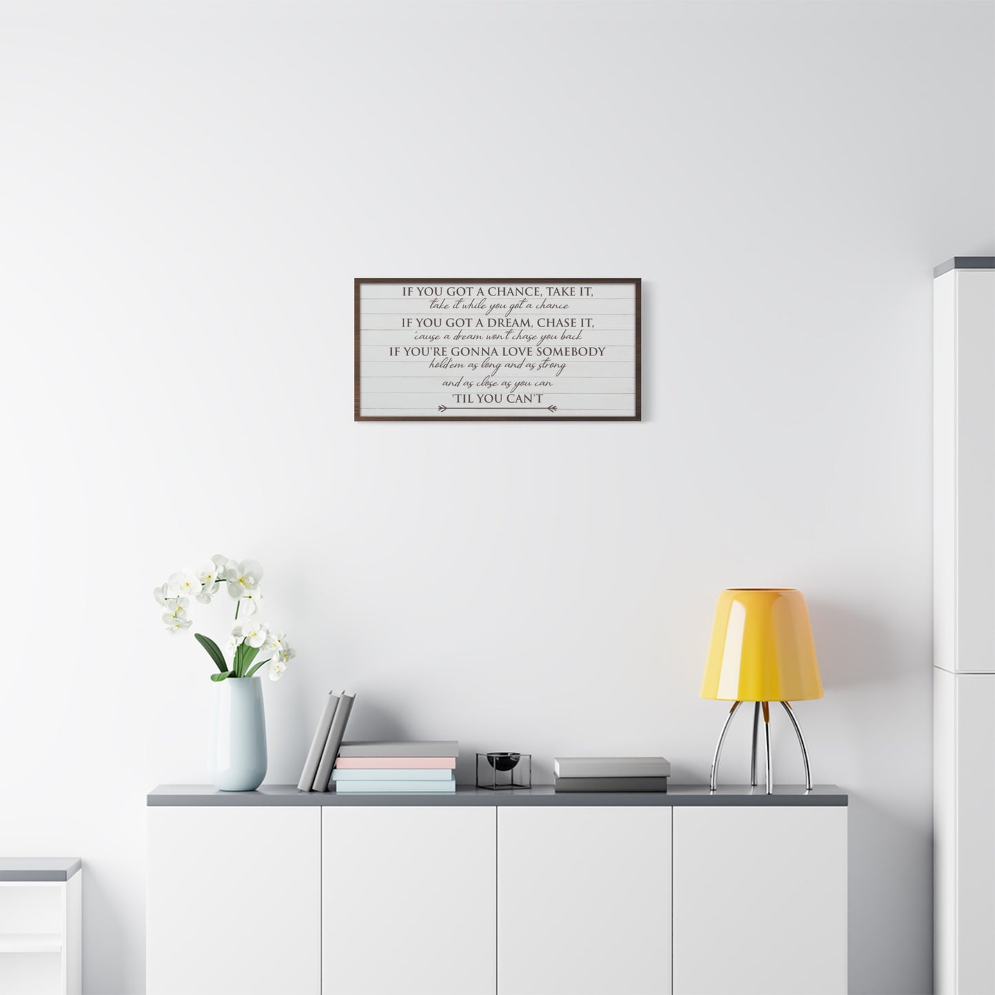 Custom Bedroom Quote Wall Art - Personalized Inspirational & Motivational Typography for Bedroom Wall - Love and Nature-Inspired Canvas Décor for Bedrooms, Living Rooms