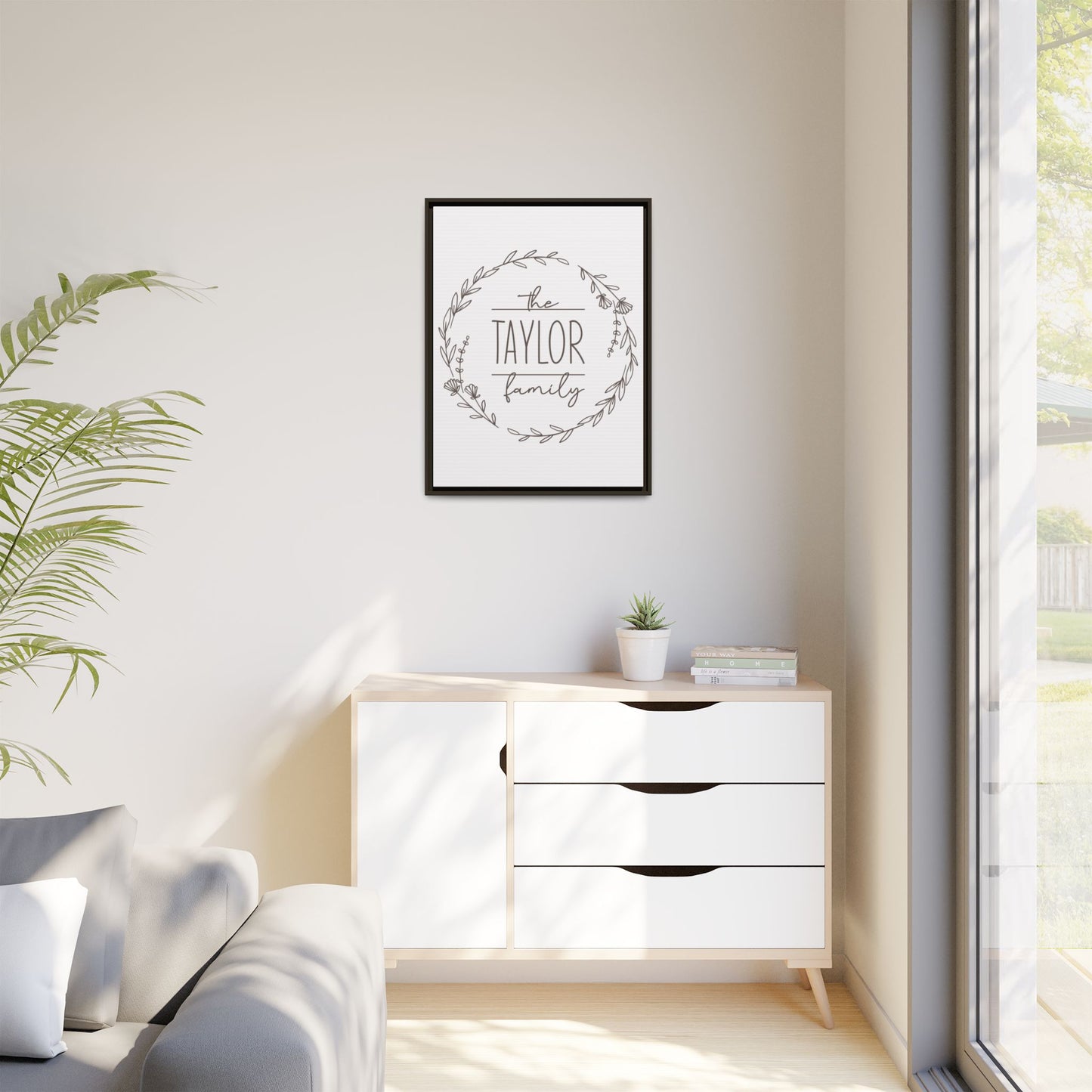Personalized Monogram Family Last Name Sign - Custom Wedding Gift, Mini Anniversary Name Sign, Rustic Family Name Wall Décor for Home