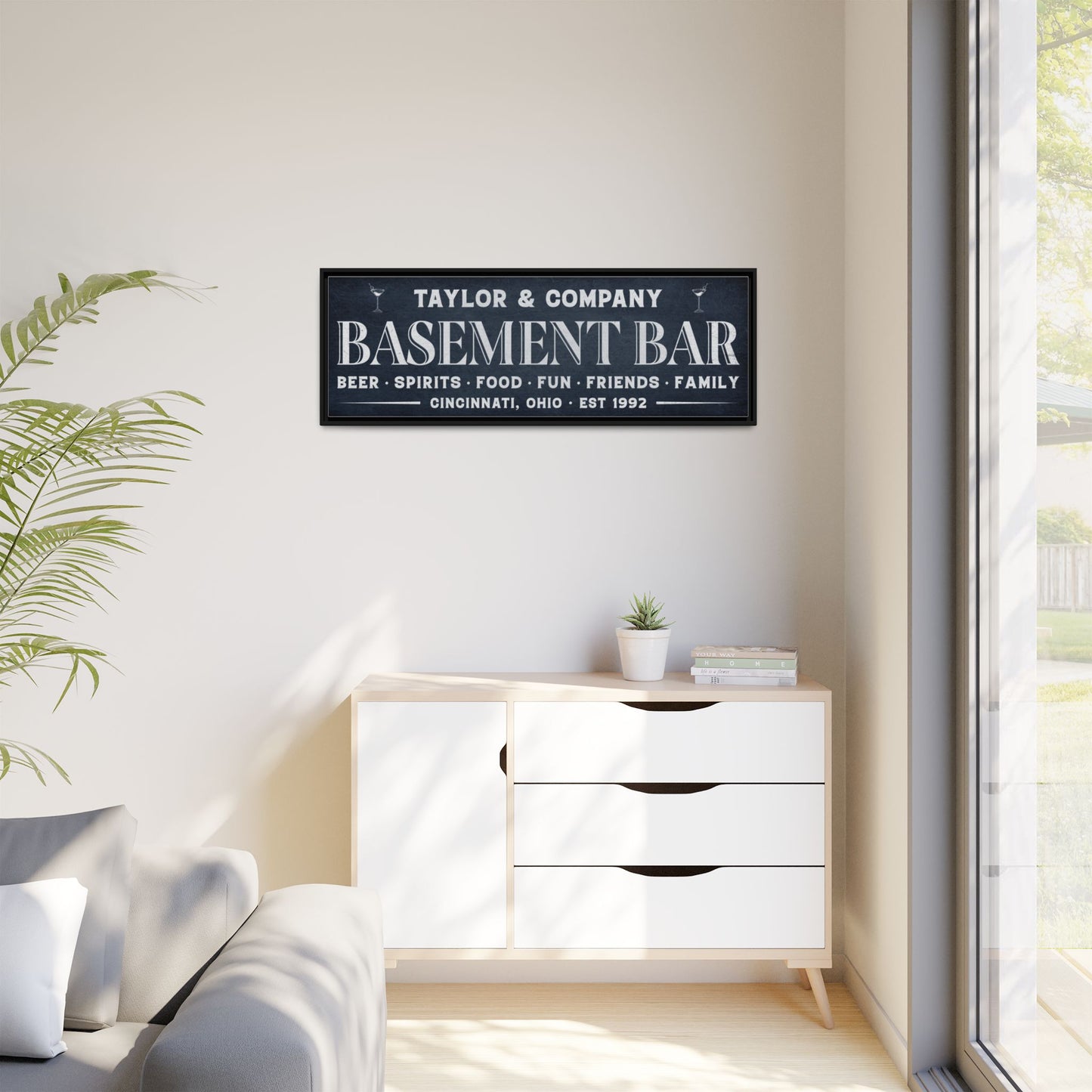 Personalized Bar Sign | Custom Wooden Signs for Basement Bars, Man Caves, Pub Decor & Home Bar Wall Art | Rustic Home Decor Gifts, Personalized Wooden Signs for Guy Gifts & Cabin, Pub, and Home Bar Spaces