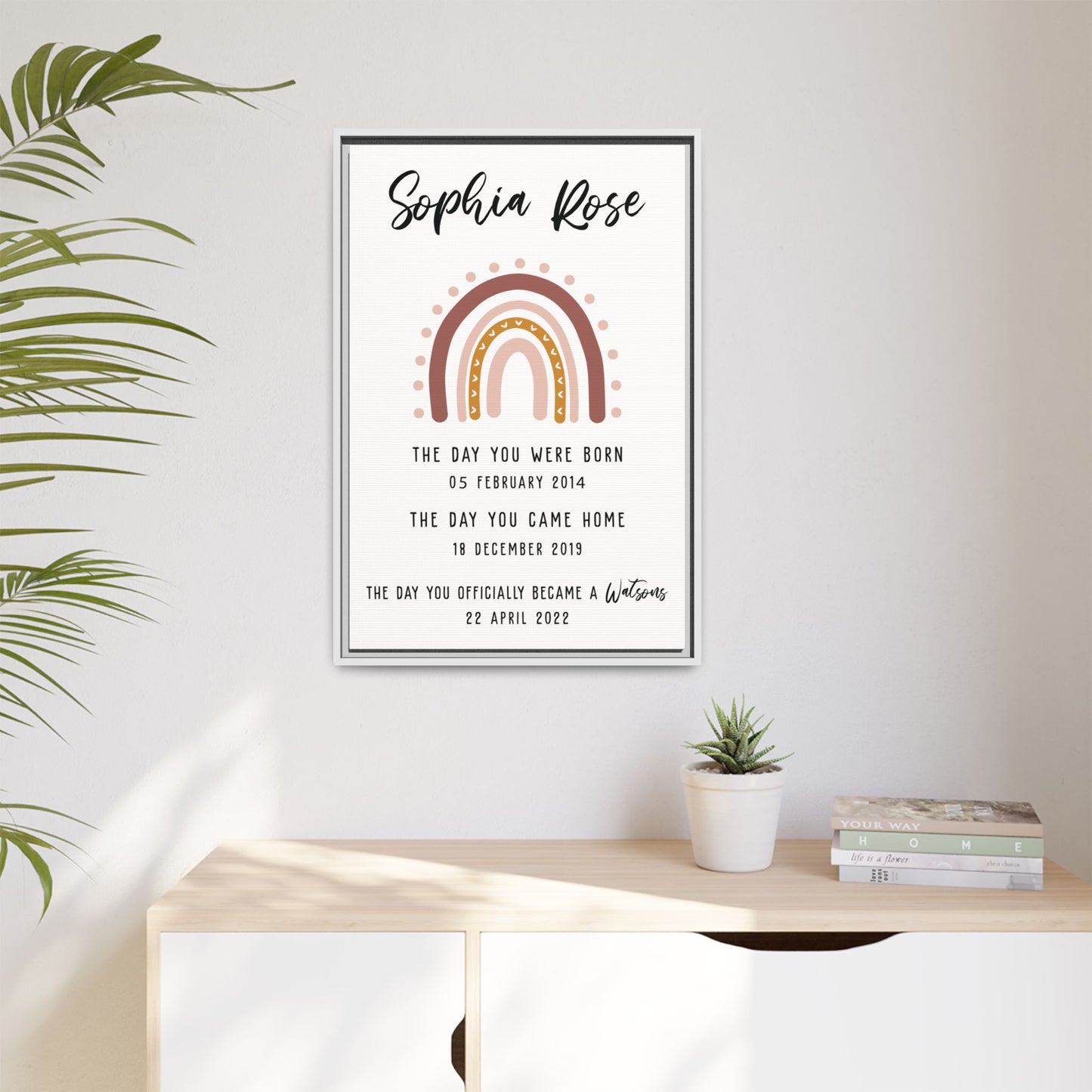 Personalized Adoption Day Sign – Custom Foster Care Adoption Sign, Adoption Sign Today, Christian Adoption, Blended Families, Gotcha Day Gift, Adopted Sign, Adoption Announcement Wood Frame