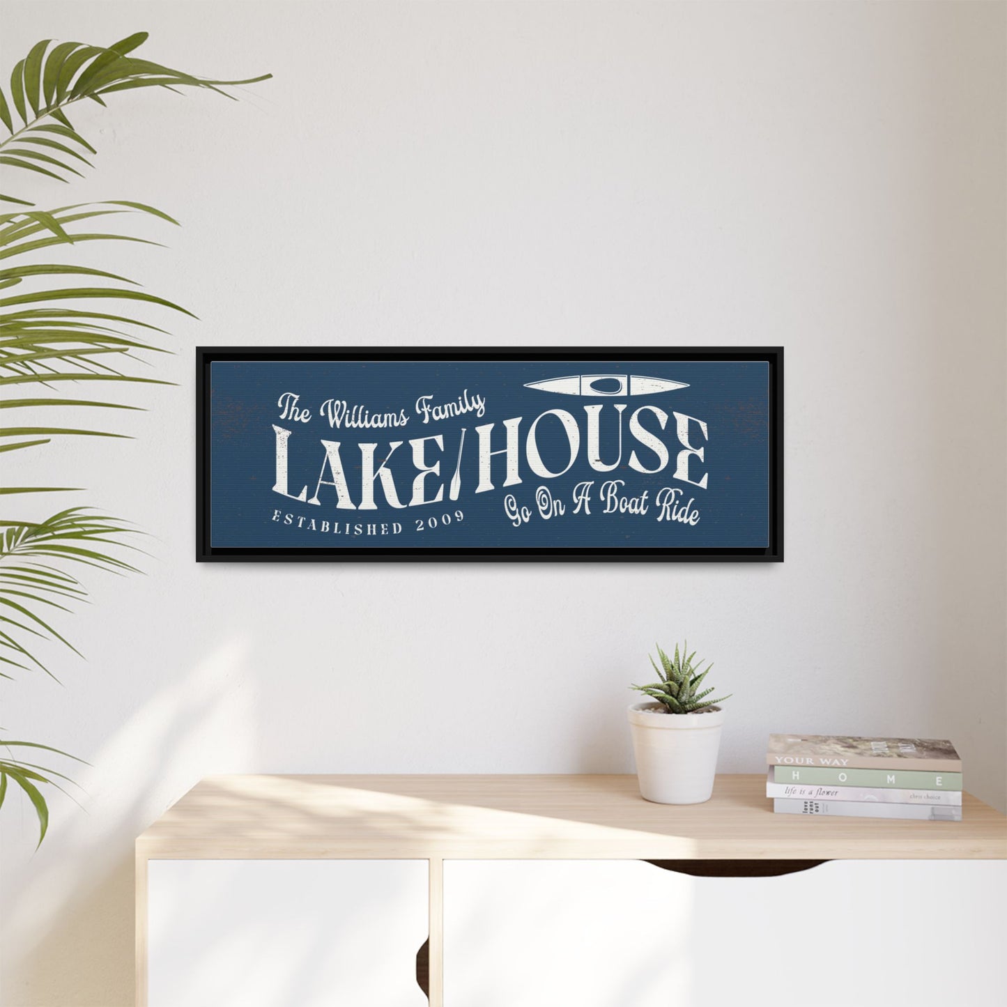 Personalized Custom Lake House Sign | Rustic Lake House Decor | Lake Life Sign for Cabin, Lodge, or Beach House | Outdoor Hanging Wooden Sign | Welcome Sign for Boat House, Bar, or Bedroom Decor