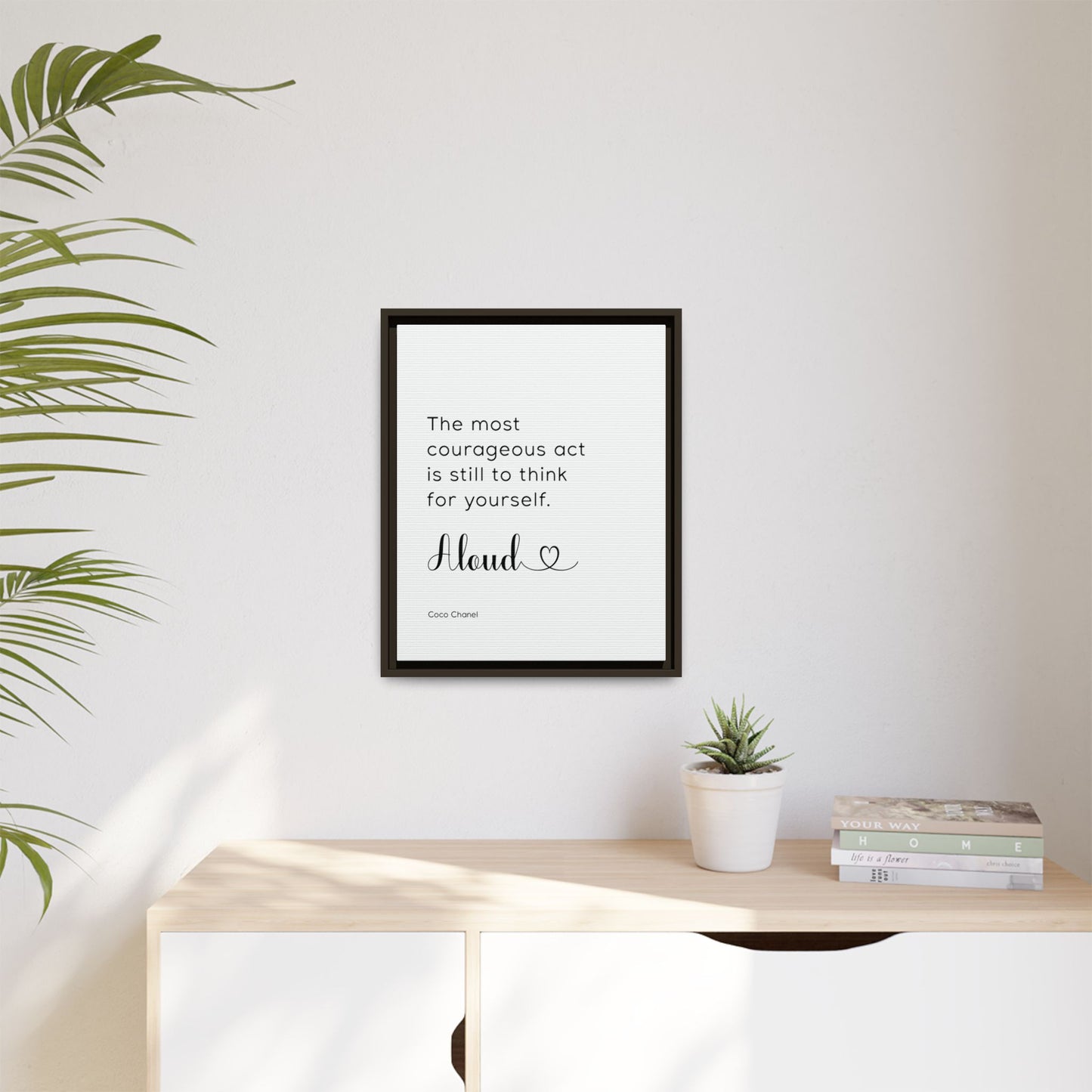 Personalized Bedroom Quote Wall Art - Custom Bedroom Motivational Quote - Fashion Wall Decor, Empowerment and Positive Affirmations