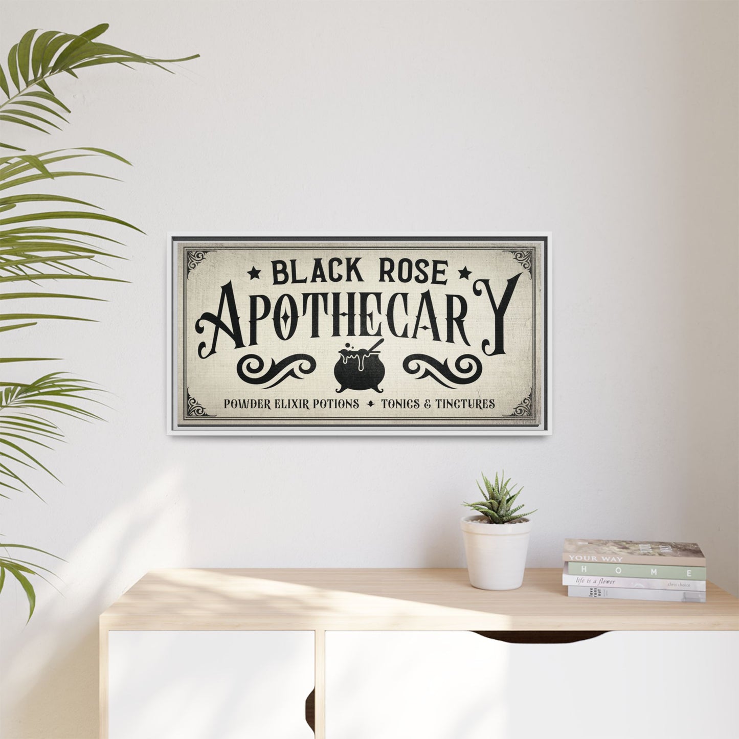 Personalized Apothecary Sign | Witchy Decor, Vintage Halloween Sign, Potions Graphic, Wiccan Gift, Apothecary Cabinet Art, Witchcraft Wall Art, Dark Academia Decor