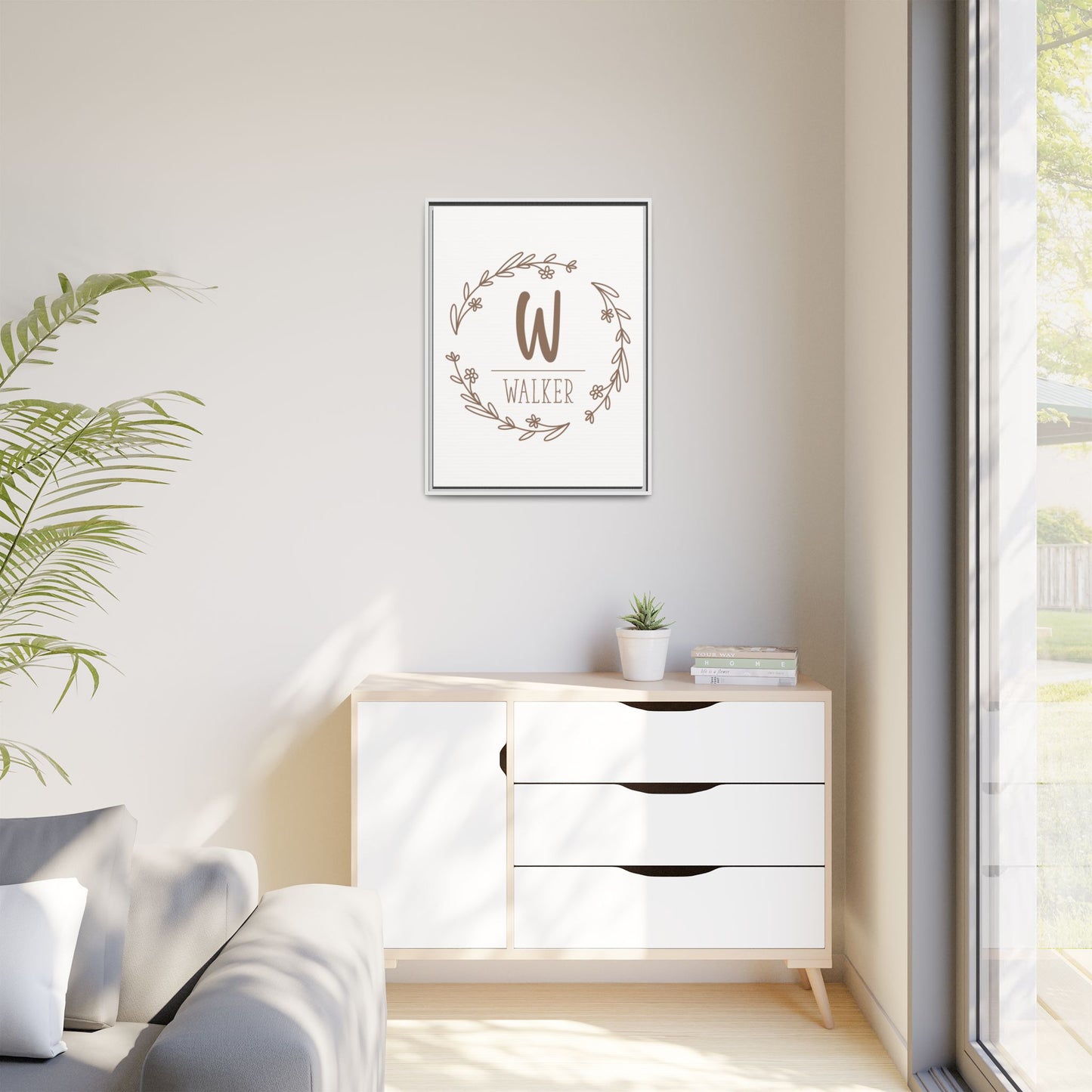 Personalized Monogram Family Last Name Sign - Custom Last Name Sign Monogram - Wedding & Anniversary Gift - Established Family Monogram Sign - Mini Rustic Home Décor