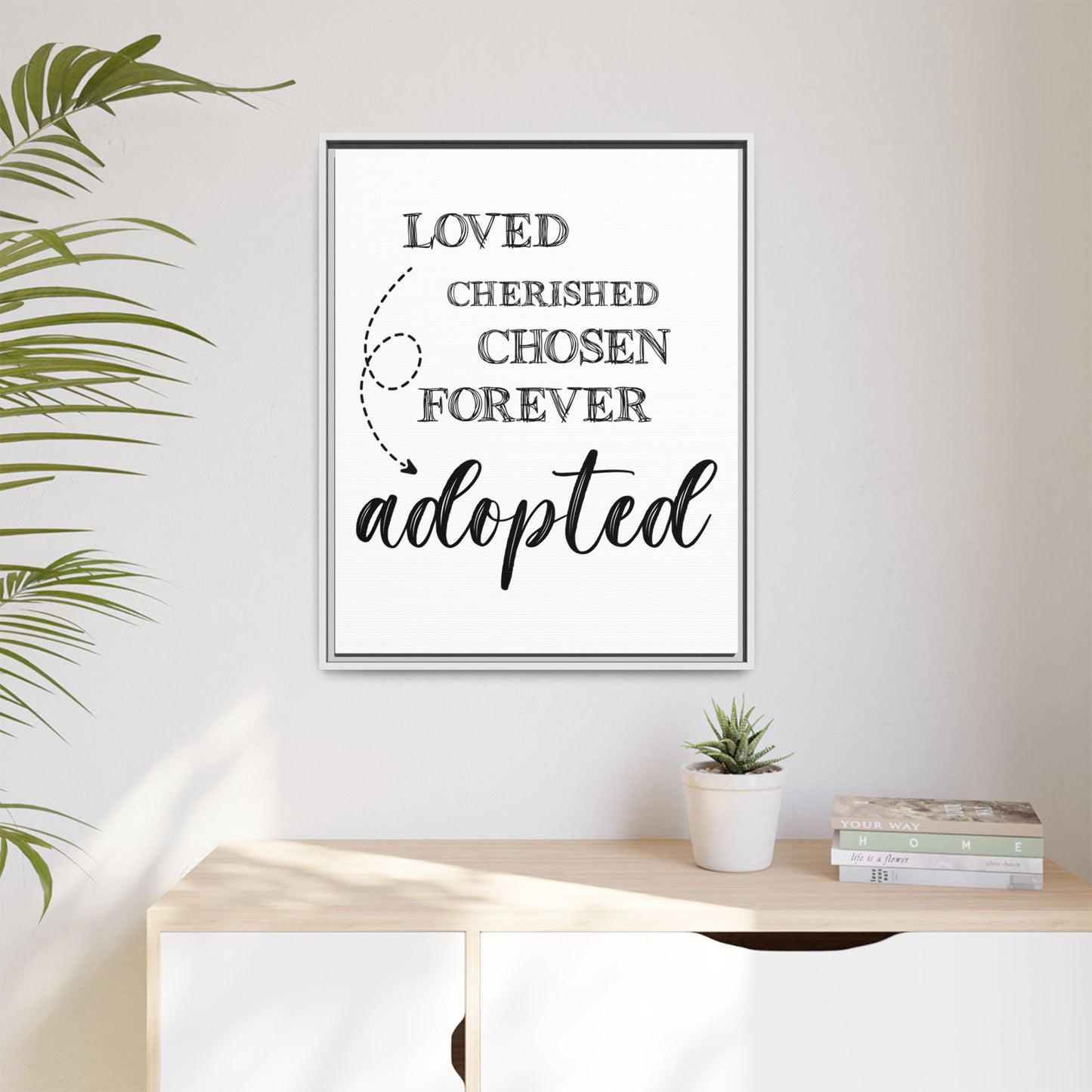 Custom Adoption Day Sign - Personalized Adoption Day Sign - Meaningful Gift for Parents - Inspirational Adoption Wall Art
