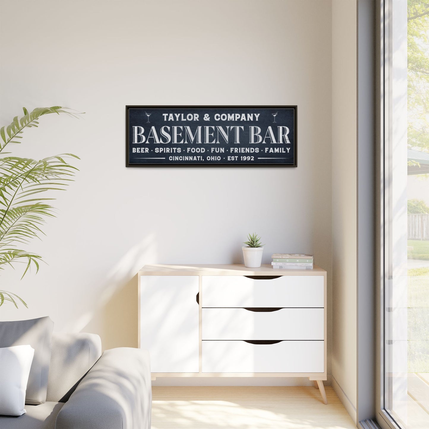 Personalized Bar Sign | Custom Wooden Signs for Basement Bars, Man Caves, Pub Decor & Home Bar Wall Art | Rustic Home Decor Gifts, Personalized Wooden Signs for Guy Gifts & Cabin, Pub, and Home Bar Spaces