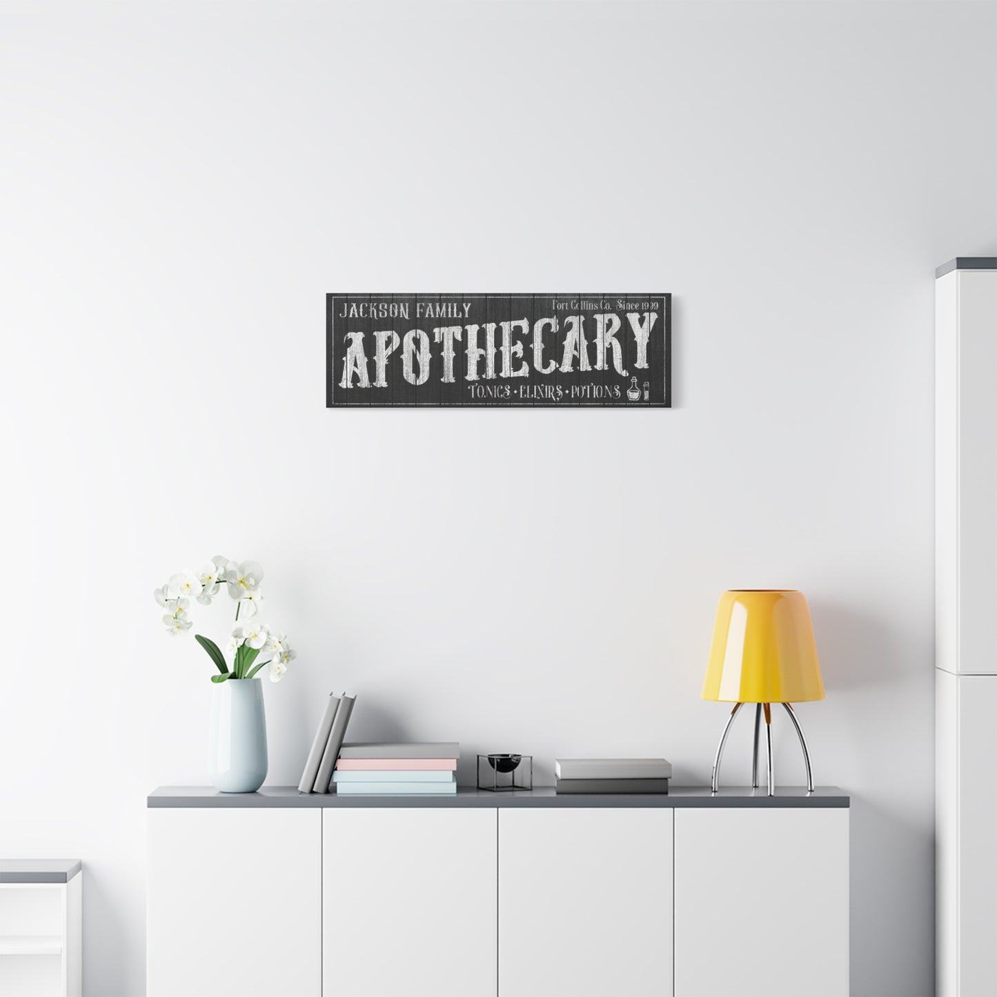 Personalized Apothecary Sign - Custom Witch Wall Decor, Halloween Party Decoration, Gothic & Spooky Modern Farmhouse Art, Vintage Apothecary Shop Sign, Witch Gift, Birthday & Christmas Gift, Unique Halloween Wall Hanging, Rustic Bathroom & Kitchen Decor