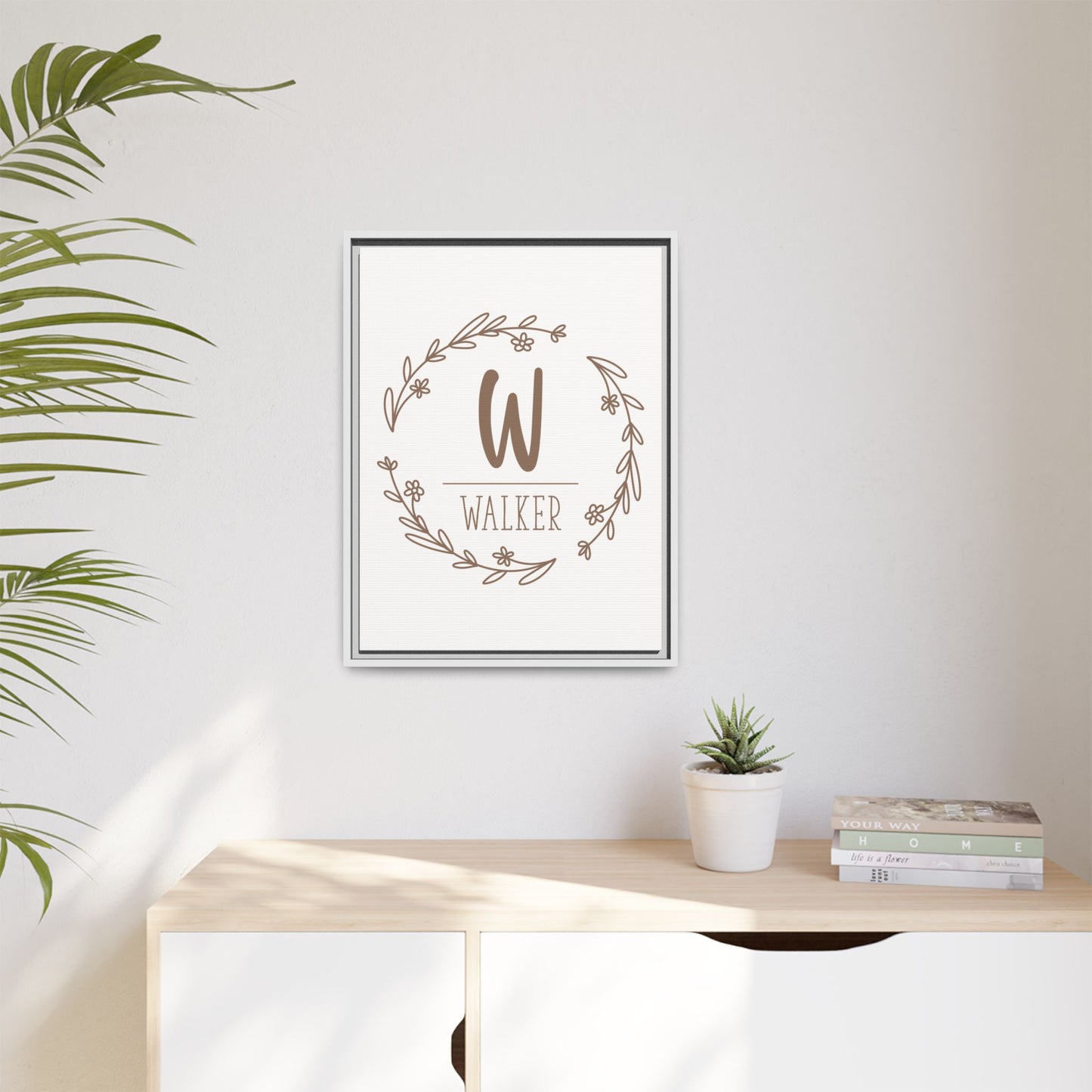 Personalized Monogram Family Last Name Sign - Custom Last Name Sign Monogram - Wedding & Anniversary Gift - Established Family Monogram Sign - Mini Rustic Home Décor