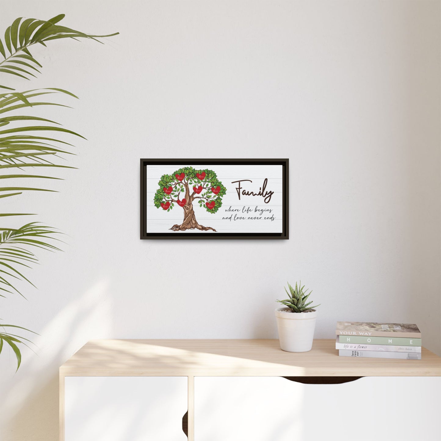 Personalized Family Tree Sign with Names - Custom Family Tree for Wall Decor - Unique Mother’s Day Gift for Mom or Grandma