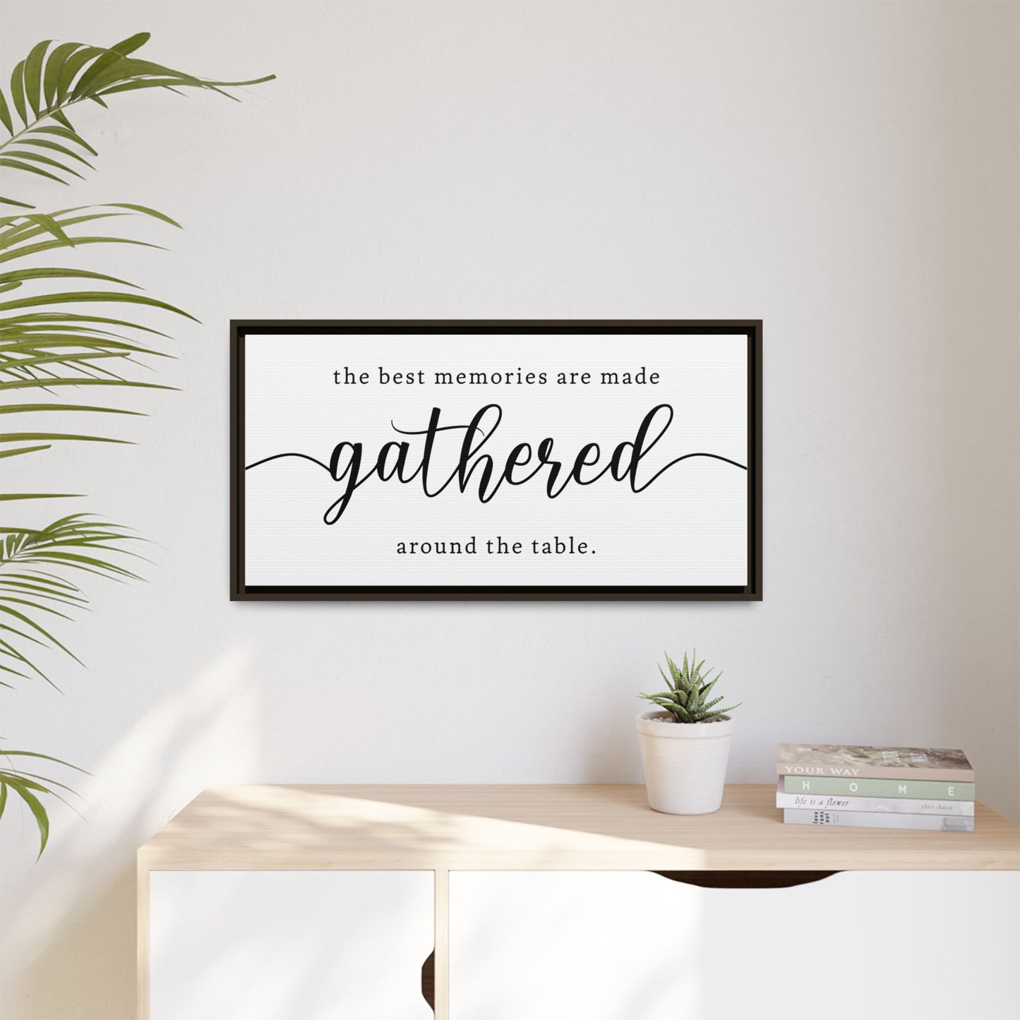 Personalized Dining Room Signs | Custom Family Dining Room Decor | Farmhouse Sign | Wedding Gift | Anniversary Sign | Thanksgiving and Christmas Table Decor | Wooden Framed Wall Hanging