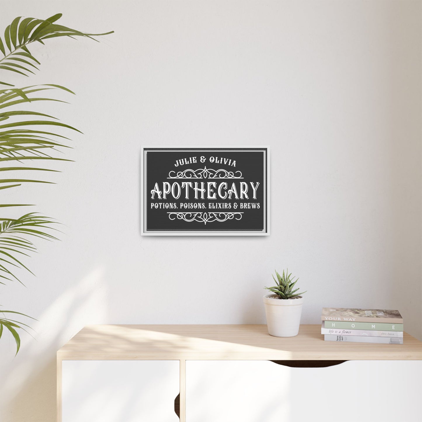 Personalized Halloween Apothecary Sign – Vintage Witchy Decor, Potion Clipart, Mystical Brews, Wiccan Wall Art, Gothic Halloween Printables for Cricut, Witchcraft Gifts & Dark Academia Aesthetic