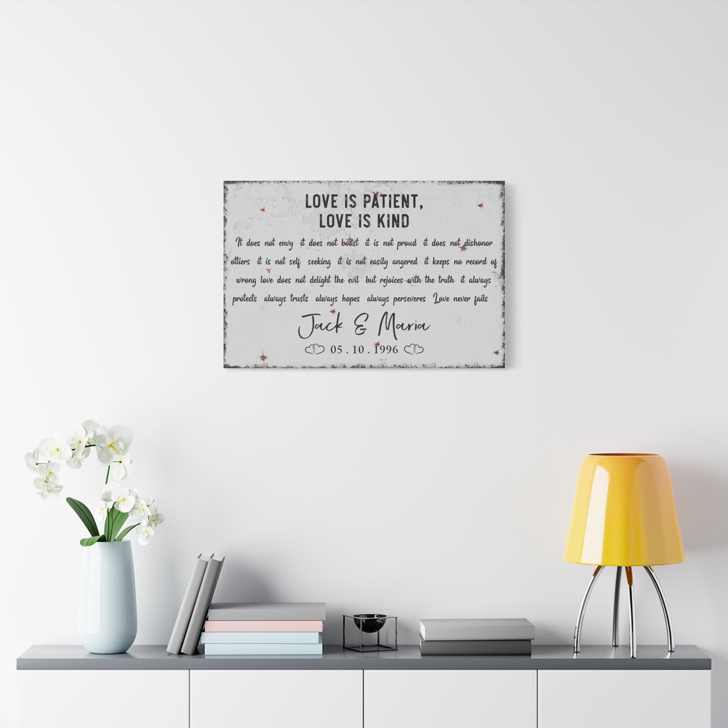 Custom Bedroom Quote Wall Art | Personalized Inspirational, Motivational, Family, Love & Funny Quotes for Bedroom Wall Art | Modern & Vintage Style Wall Décor