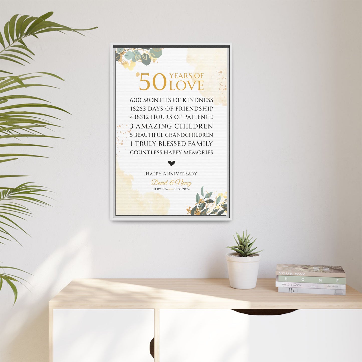 Custom Anniversary Signs - Personalized Anniversary Welcome Sign | Party Decor | Anniversary Gift | Welcome Sign