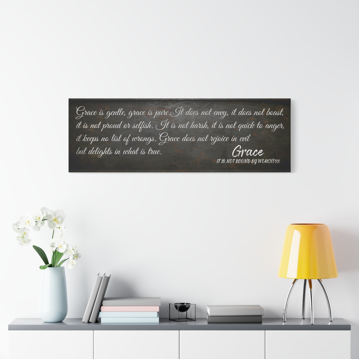 Personalized Bedroom Quote Wall Art | Custom Rustic Christian Bedroom Wall Art | Farmhouse Religious Décor for Living Room, Bedroom, Wedding & Anniversary Gifts | Inspirational Bible Verse Canvas for Couples, Mom, Dad, Grandparents