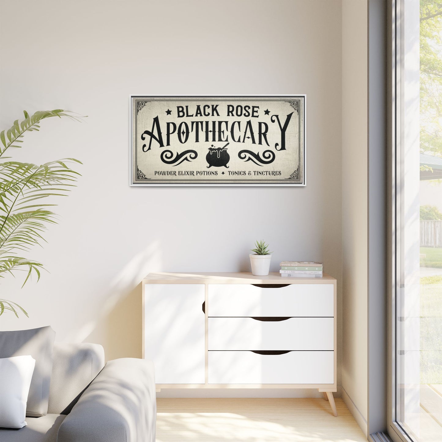 Personalized Apothecary Sign | Witchy Decor, Vintage Halloween Sign, Potions Graphic, Wiccan Gift, Apothecary Cabinet Art, Witchcraft Wall Art, Dark Academia Decor