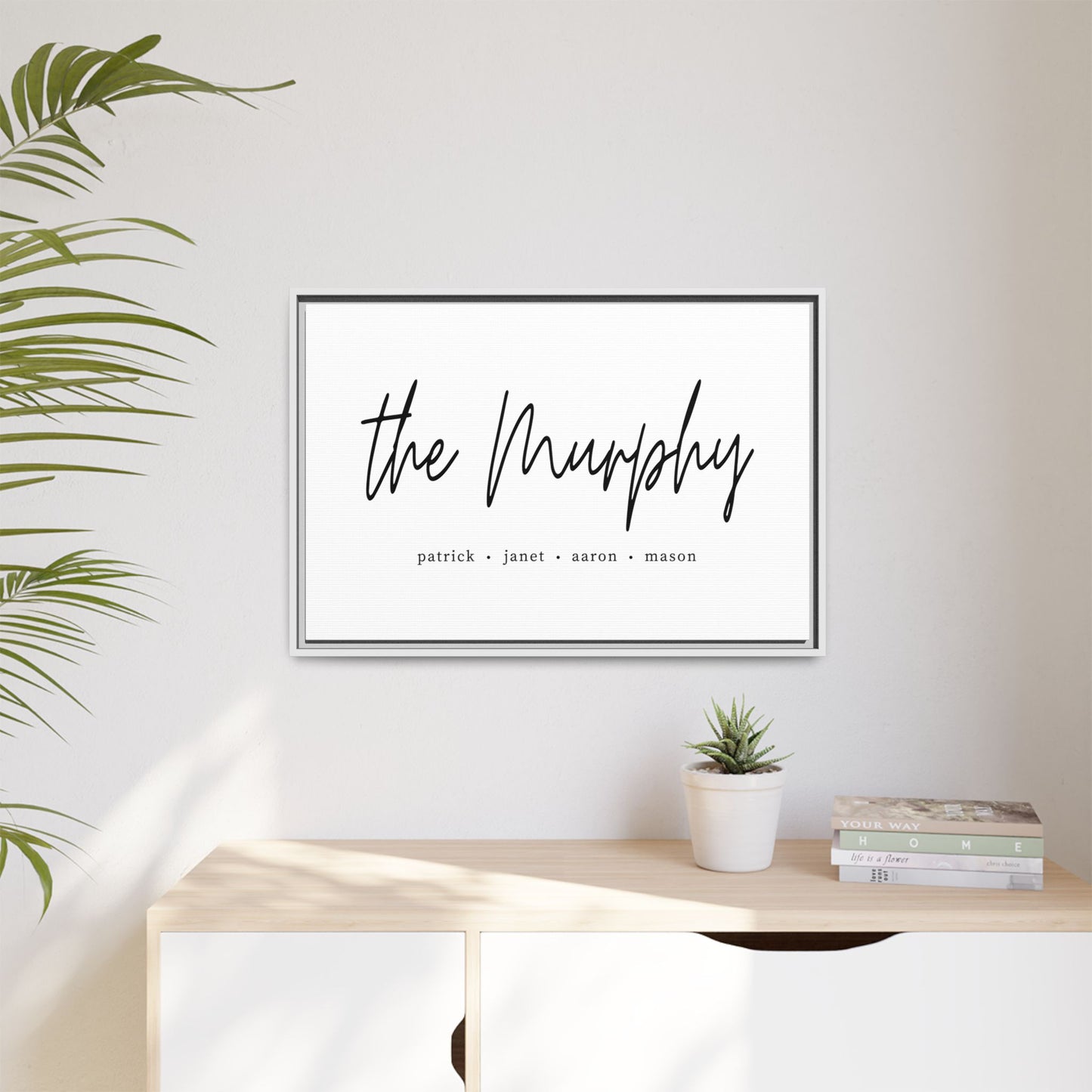 Personalized Farmhouse Family Name Wall Art – A Perfect Housewarming, Wedding Gift, Last Name Sign for Minimalist Home Decor