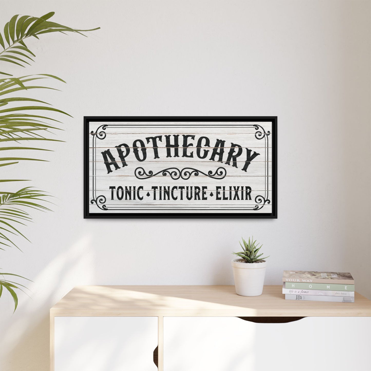 Personalized Apothecary Sign – Custom Vintage Halloween Wall Art, Witchy Gothic Decor, Spooky Tonic Elixir Tincture Sign for Apothecary Shop, Kitchen or Party – Witchcraft Halloween Decor
