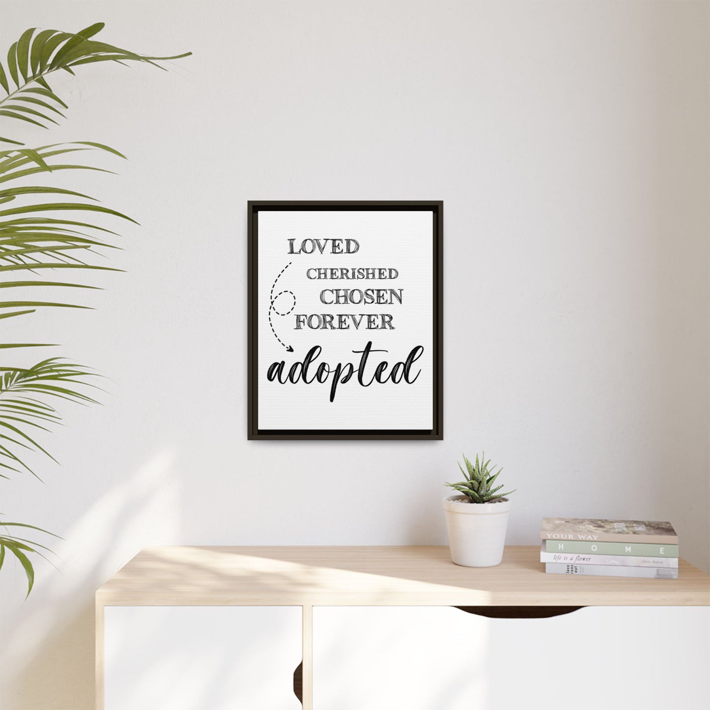 Custom Adoption Day Sign - Personalized Adoption Day Sign - Meaningful Gift for Parents - Inspirational Adoption Wall Art