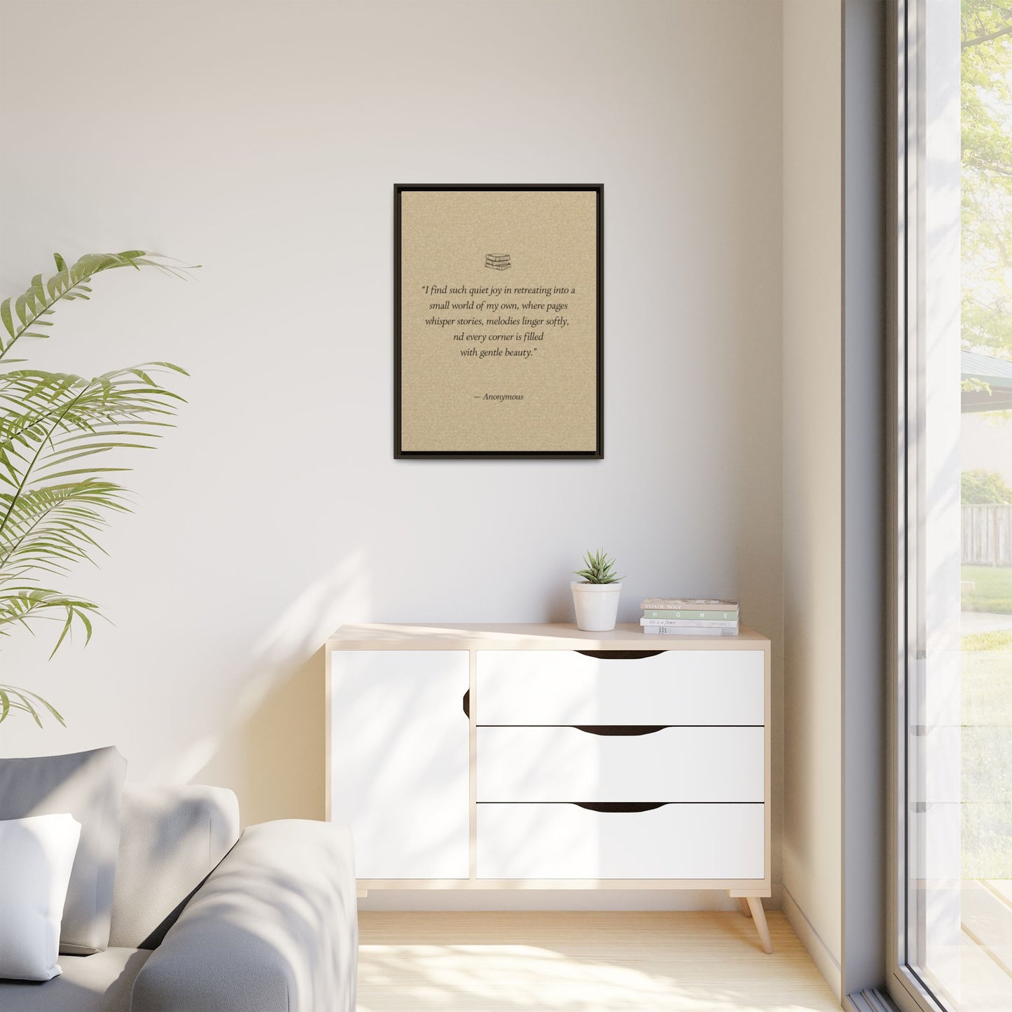 Custom Bedroom Quote Wall Art | Personalized Famous and Inspirational Quote for Bedroom Wall | Literary & Poetry Art | Neutral Home Decor, Gifts for Her, Multiple Sizes & Colors