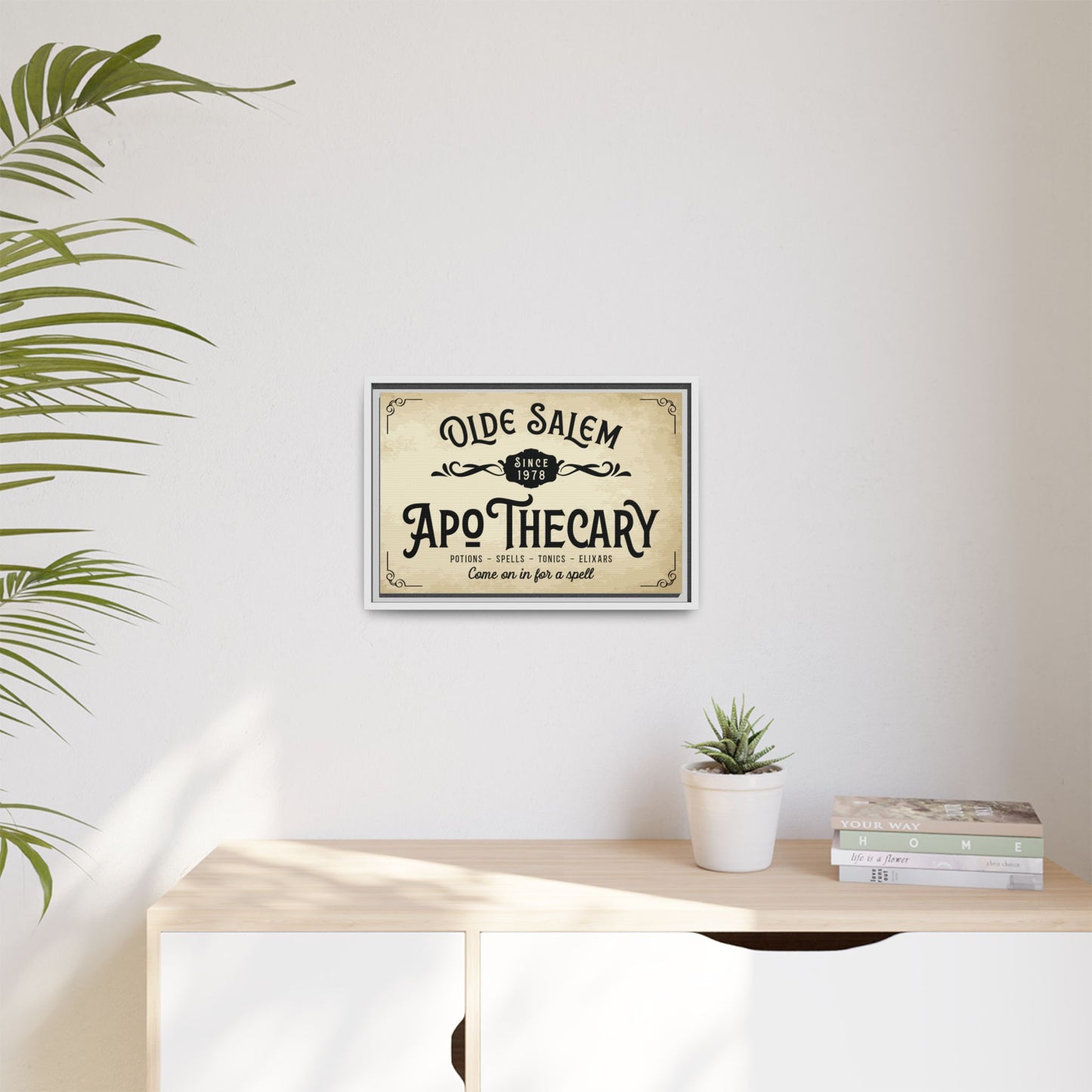 Custom Apothecary Signs Wall Art - Personalized Vintage Spooky Witch Decor, Bathroom Sign, Farmhouse Halloween Wall Art, Halloween Party, Spells & Potions Sign