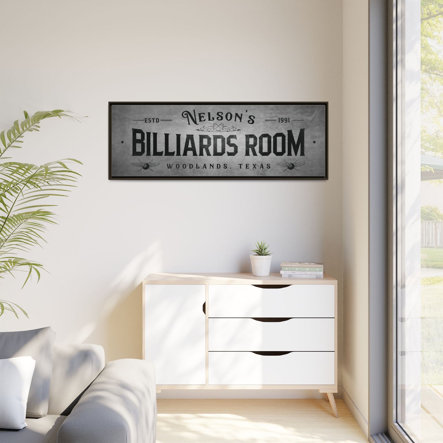Custom Billiards Room Sign - Personalized Pool Hall Decor, Man Cave Signs, Game Room Wall Art, Family Name, Pool Table Room Sign, Billiards Lounge, Father's Day Gift, and Pool Players Gifts