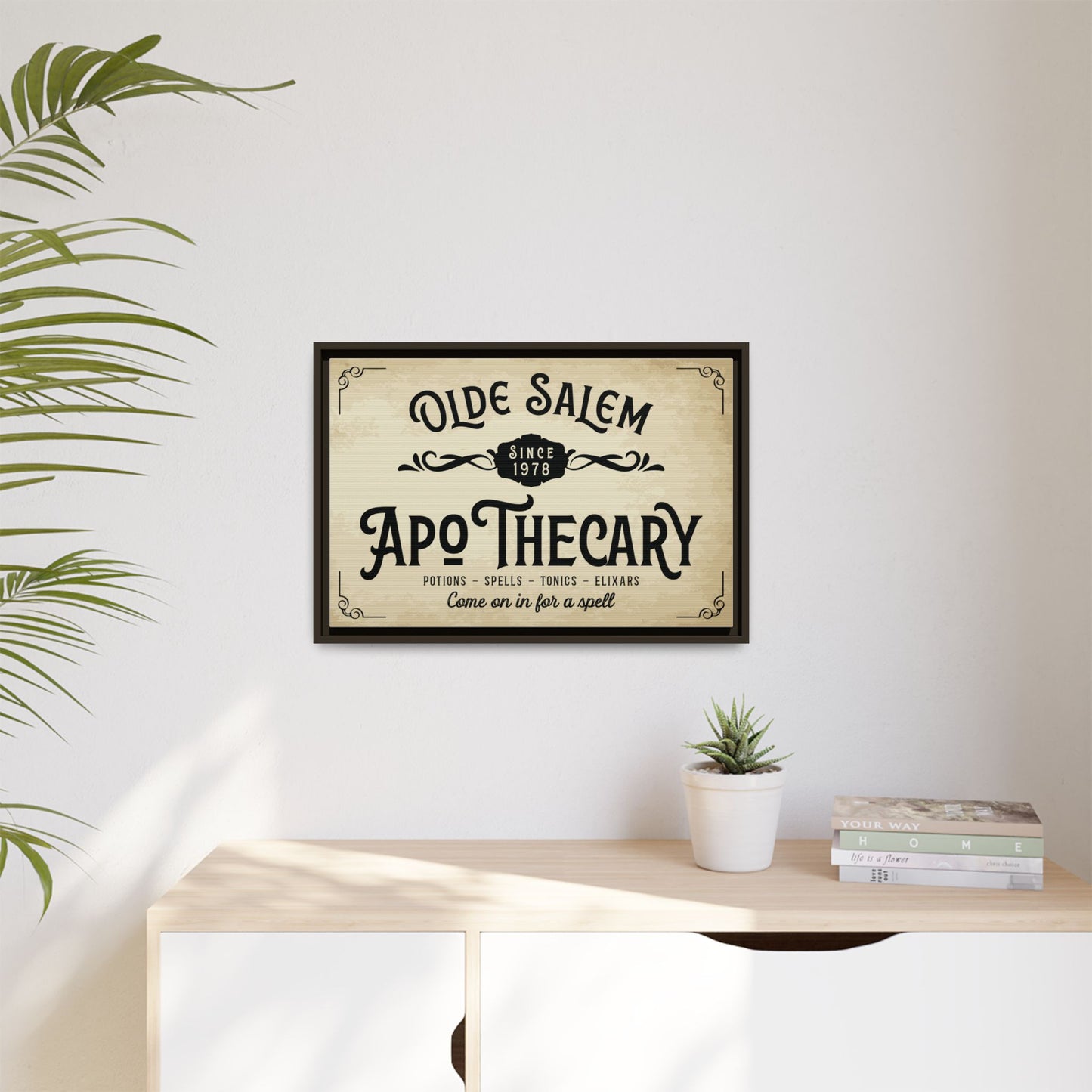 Custom Apothecary Signs Wall Art - Personalized Vintage Spooky Witch Decor, Bathroom Sign, Farmhouse Halloween Wall Art, Halloween Party, Spells & Potions Sign